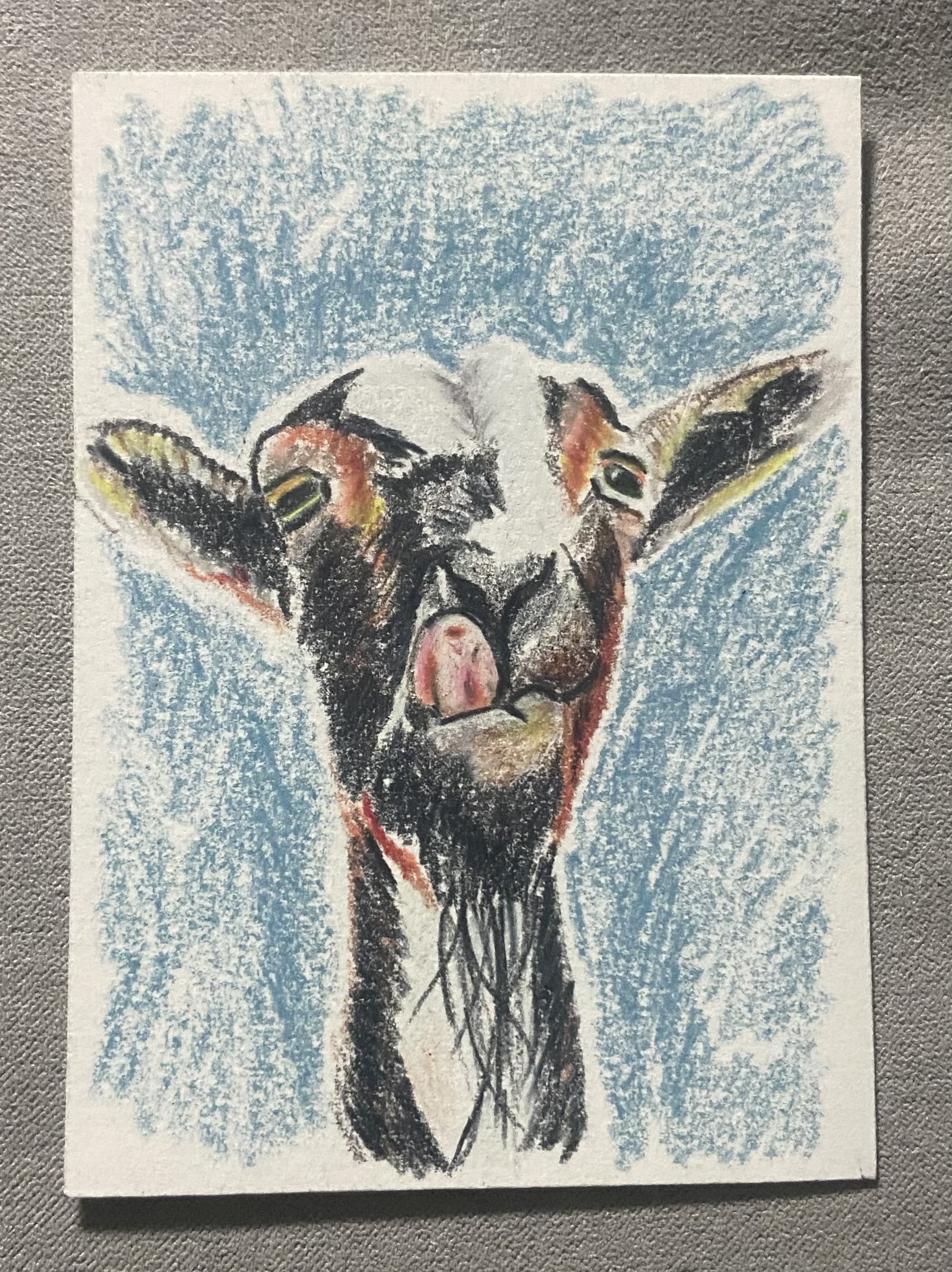 Yum! yum!, Animals ACEO by Barbara cooper