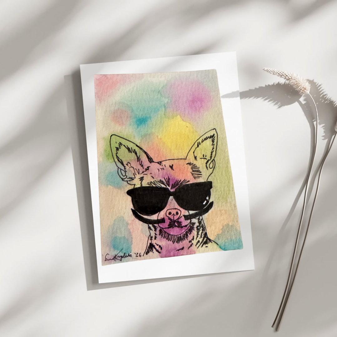Chill, Papí, Animals ACEO by Ewa Kroplewski