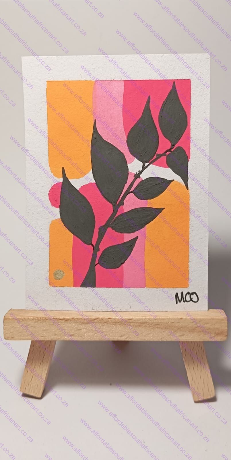 Leaves 12, Botanical ACEO by Melanie Oliphant