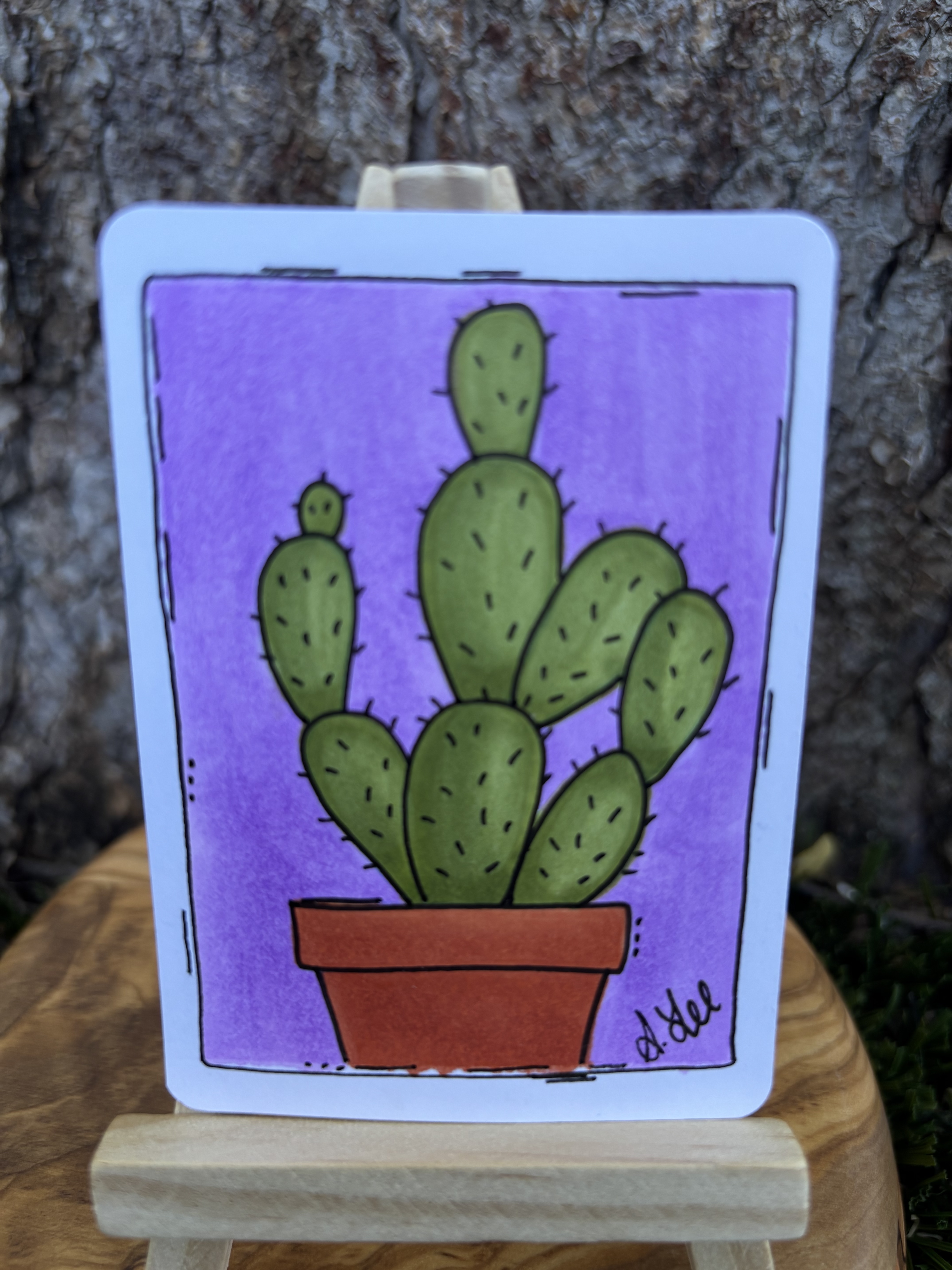Cat the Cactus detail image 2 by Stacy Rogers