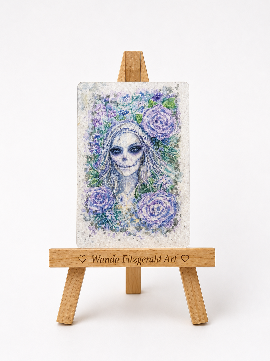 ACEO - Limited Edition - Gothic Portrait - Fine Art Print - by Wanda Fitzgerald process image 1 by Wanda Fitzgerald