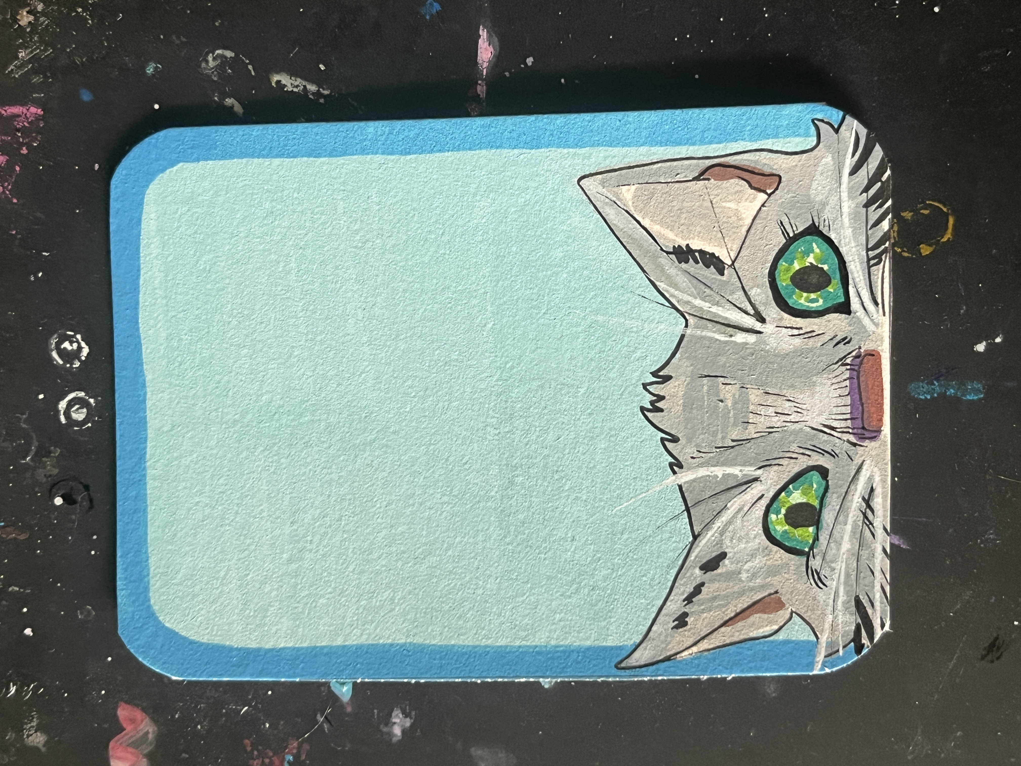 ACEO Original " Nosy Nancy " detail image 2 by ShortbusExpress