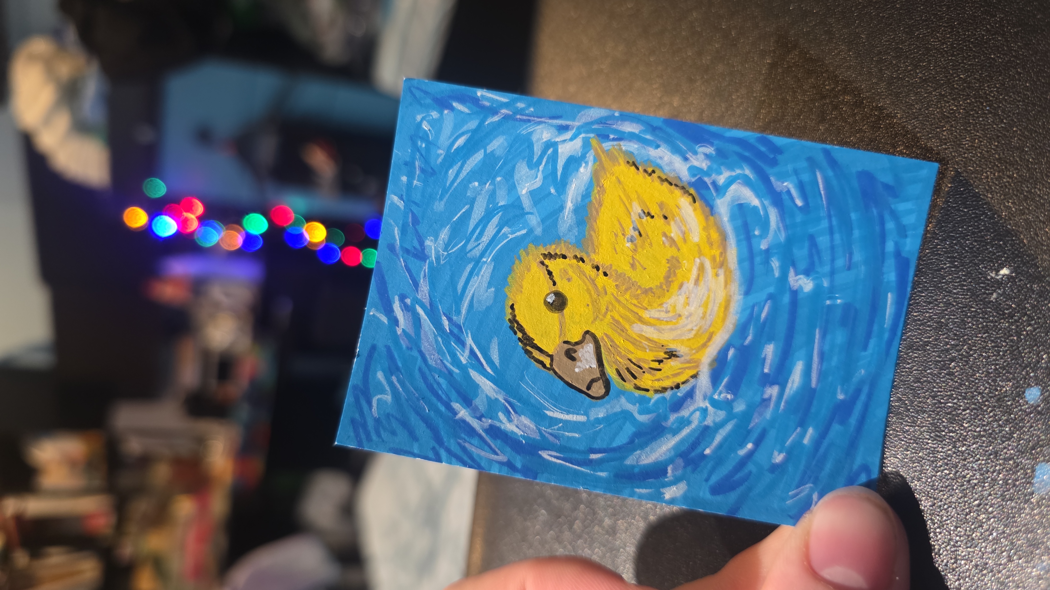 Little Duckling, Animals ACEO by SilverThorn