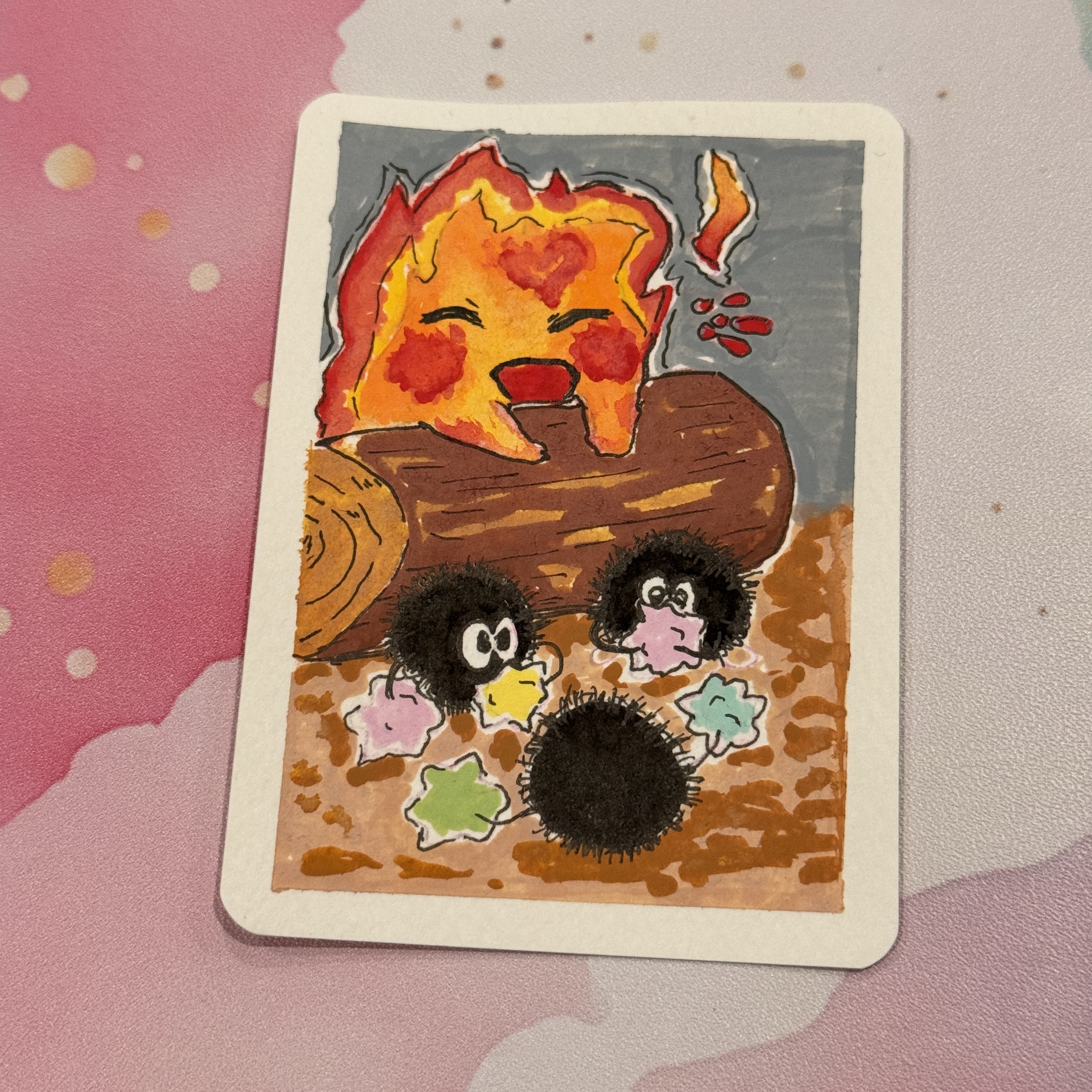 Break Time, Whimsical ACEO by Vee