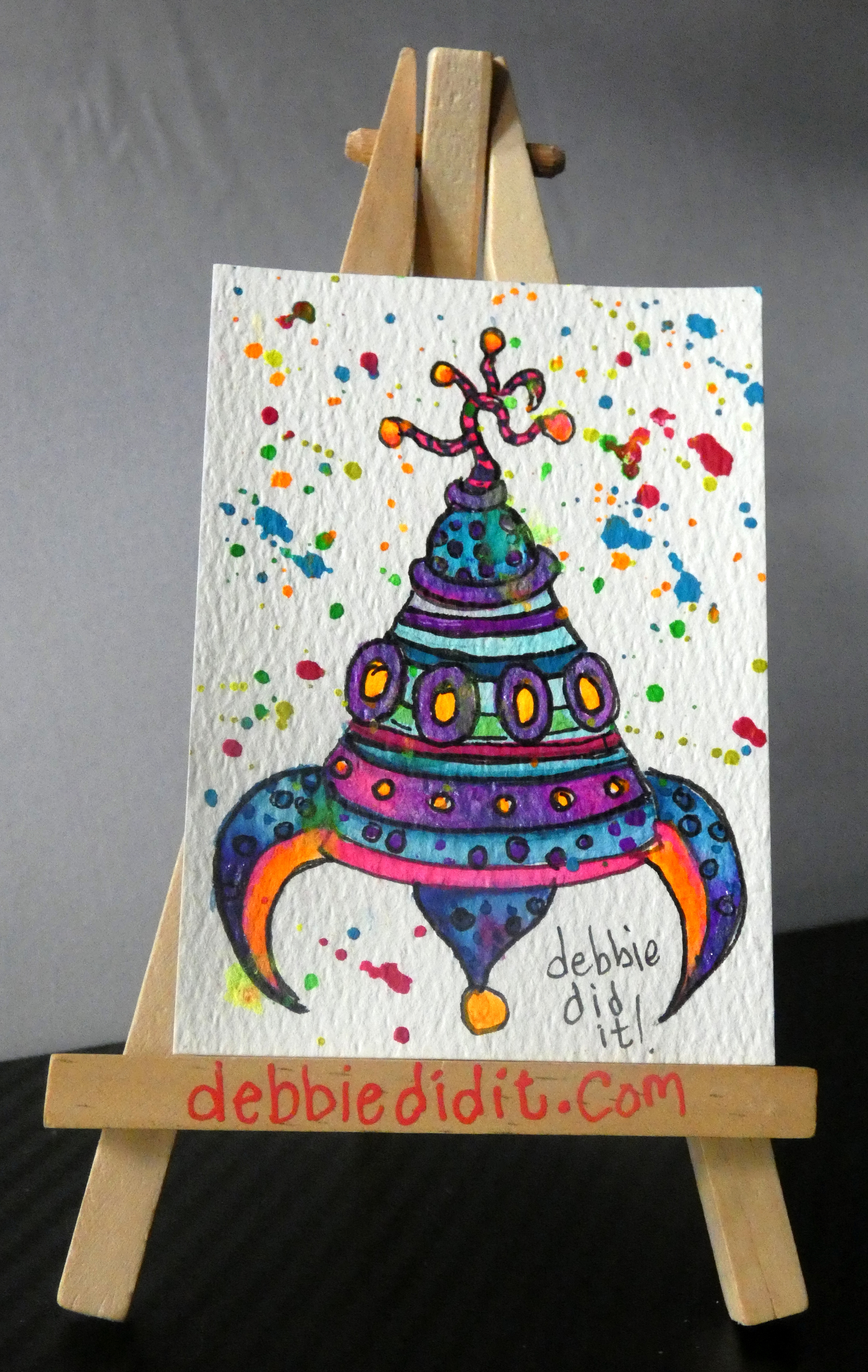 Pretty Sharp, Huh?, Fantasy ACEO by Debbie Johnson