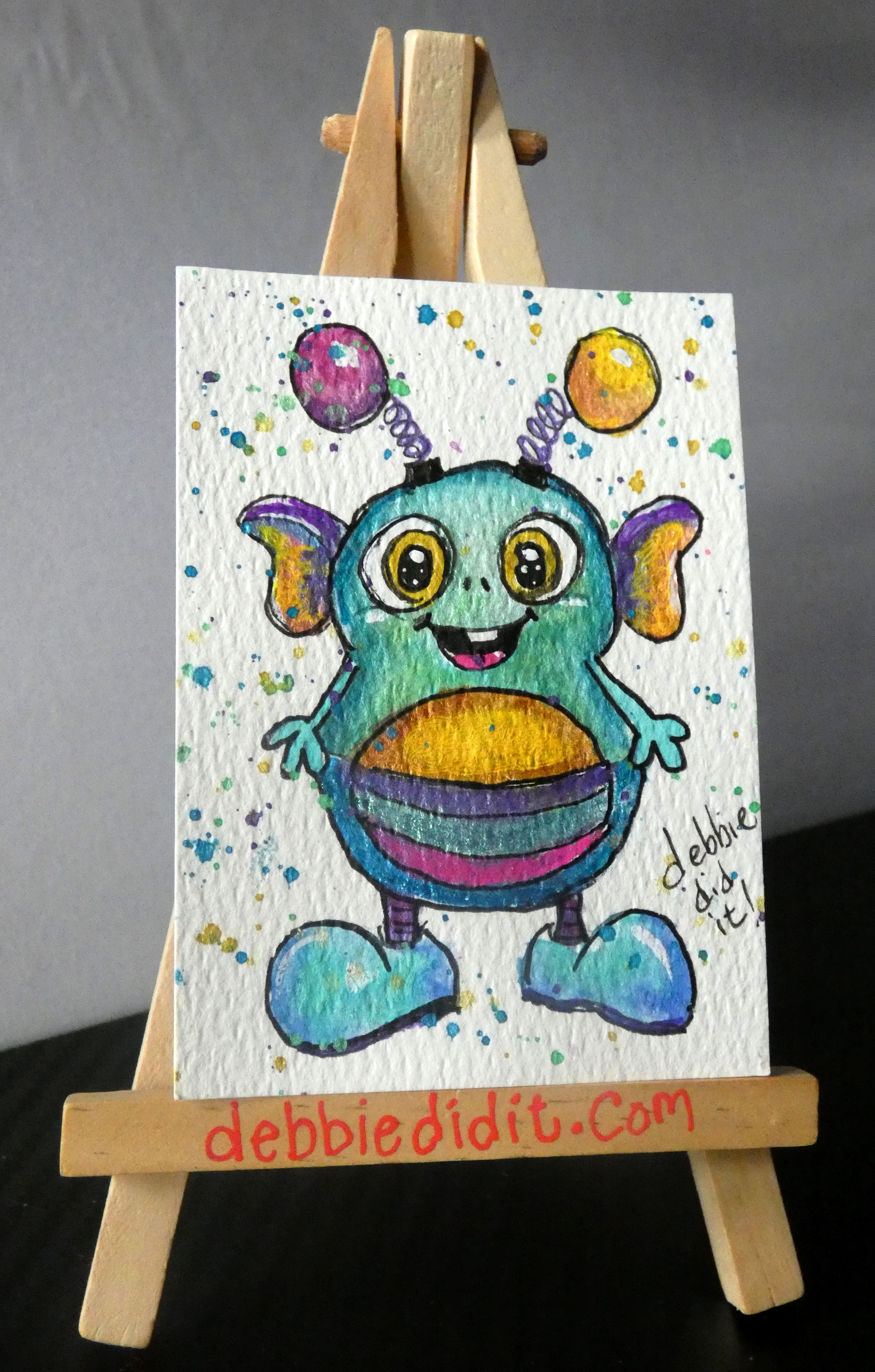 One-Tooth Tommy, Fantasy ACEO by Debbie Johnson