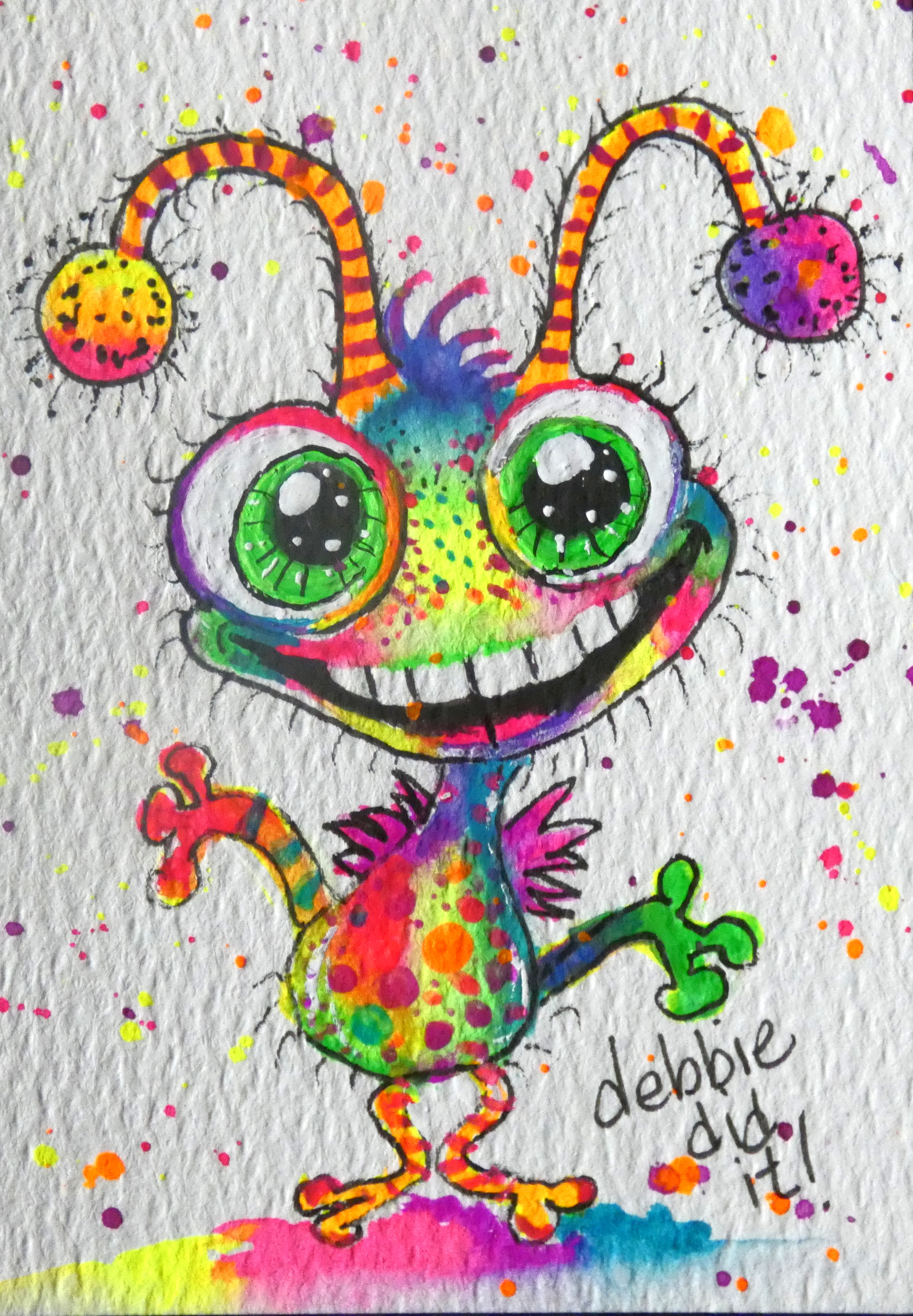 Let’s Dance the Alien Dance detail image 2 by Debbie Johnson