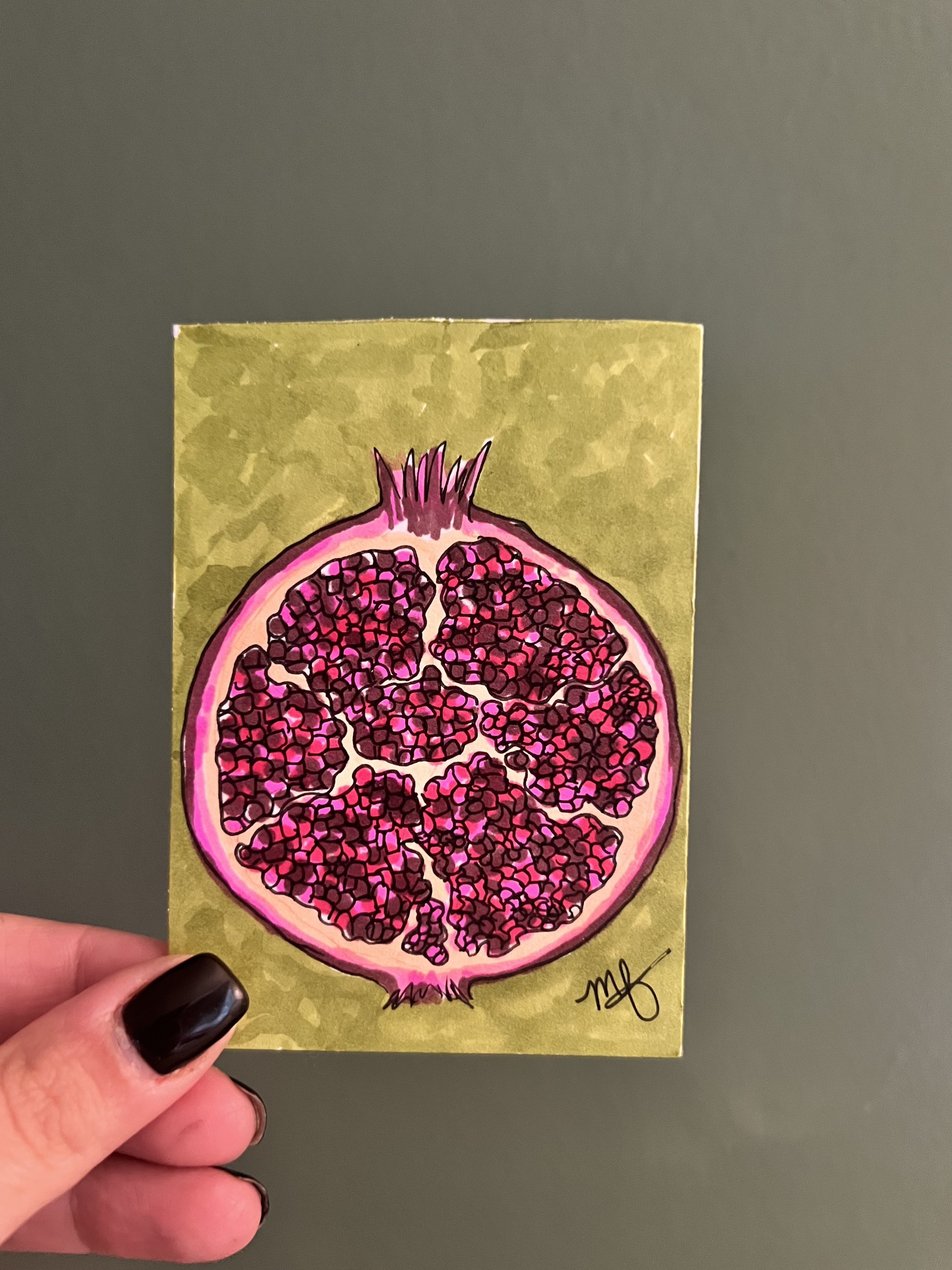Fruits of Persephone’s Labor, Food ACEO by Morgan Gustafson