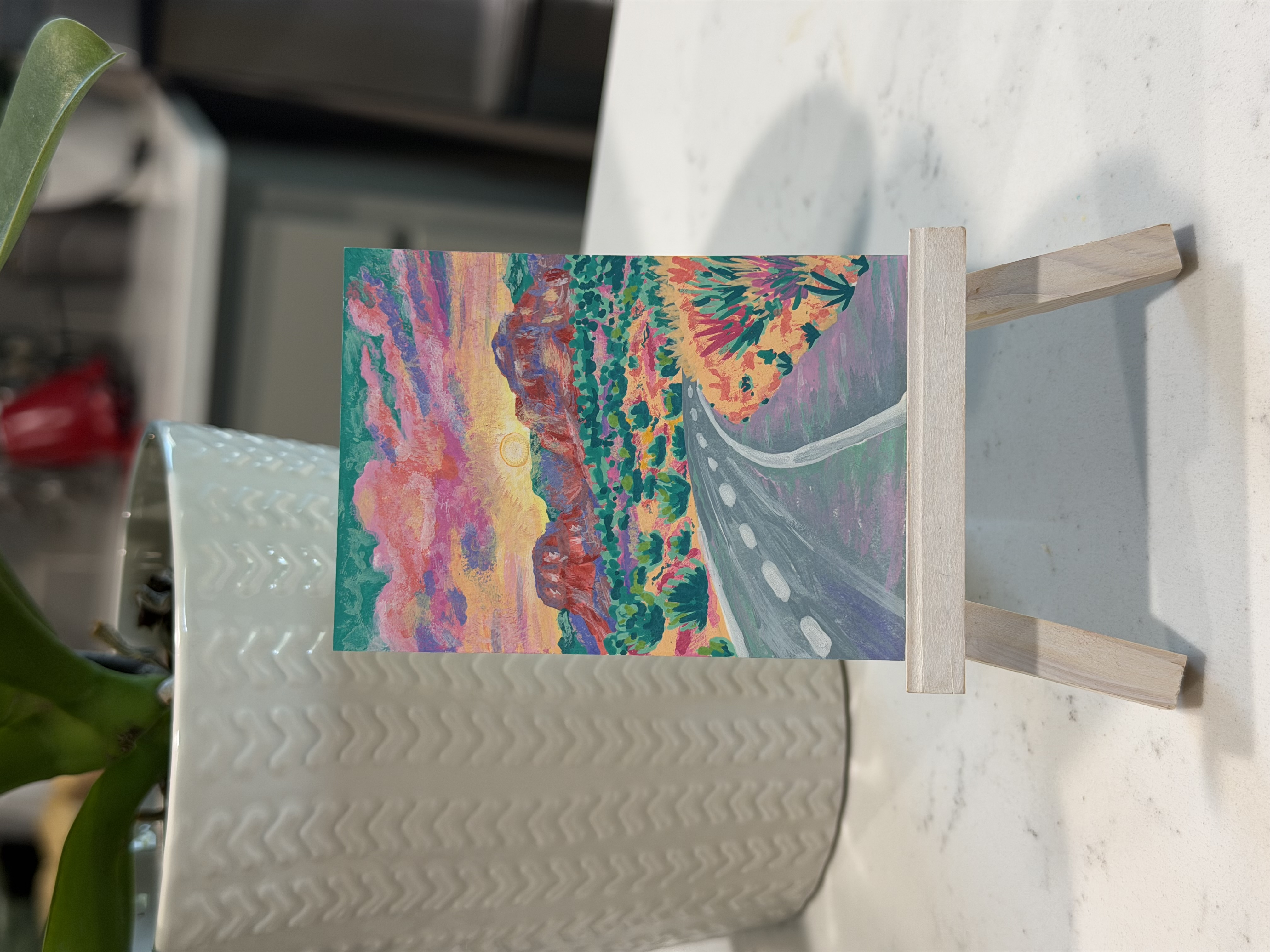 “Sedona Glow” - No. 9 of Meadowlight Series detail image 2 by Shaped By Sykes