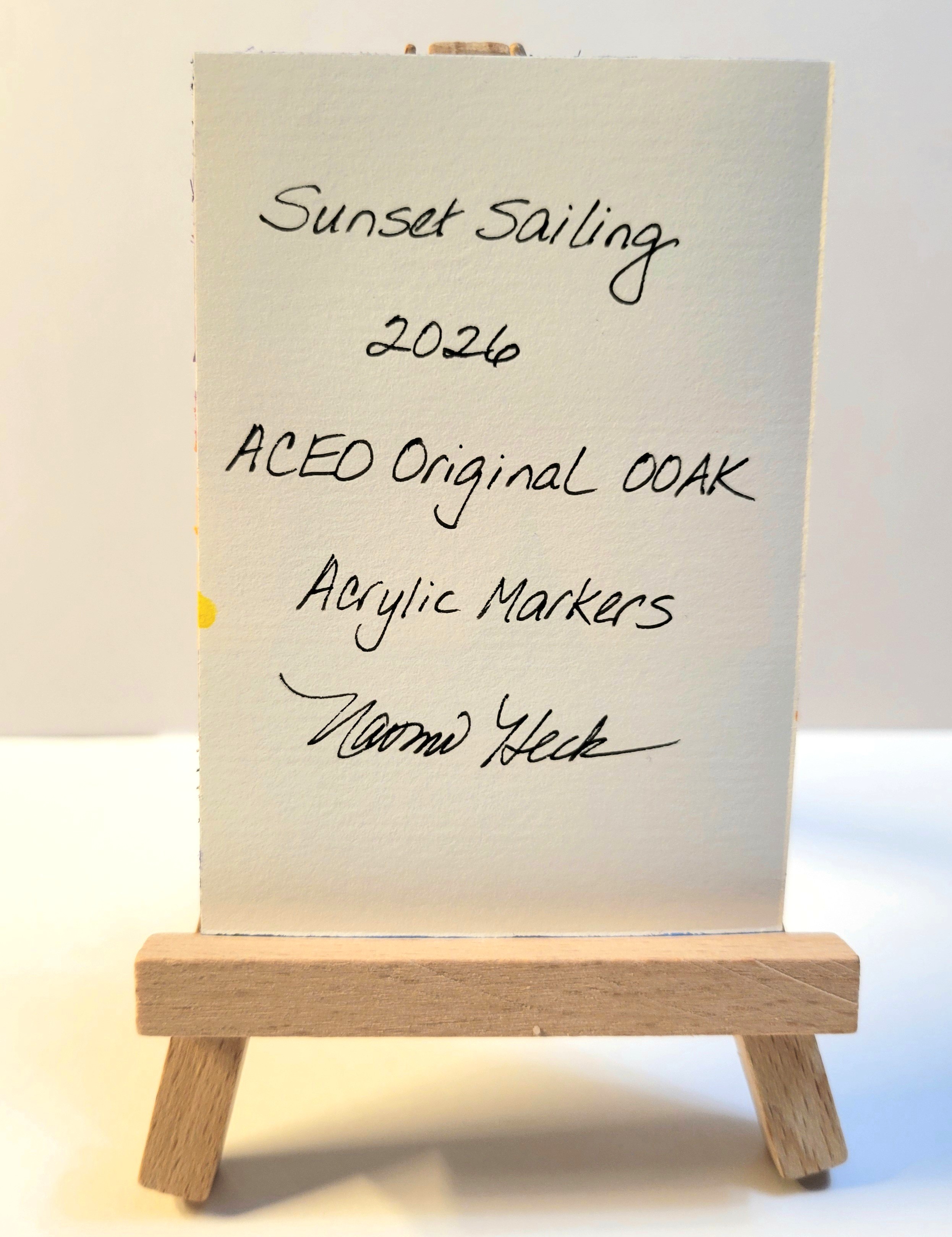 Sunset Sailing OOAK detail image 3 by Naomi Heck