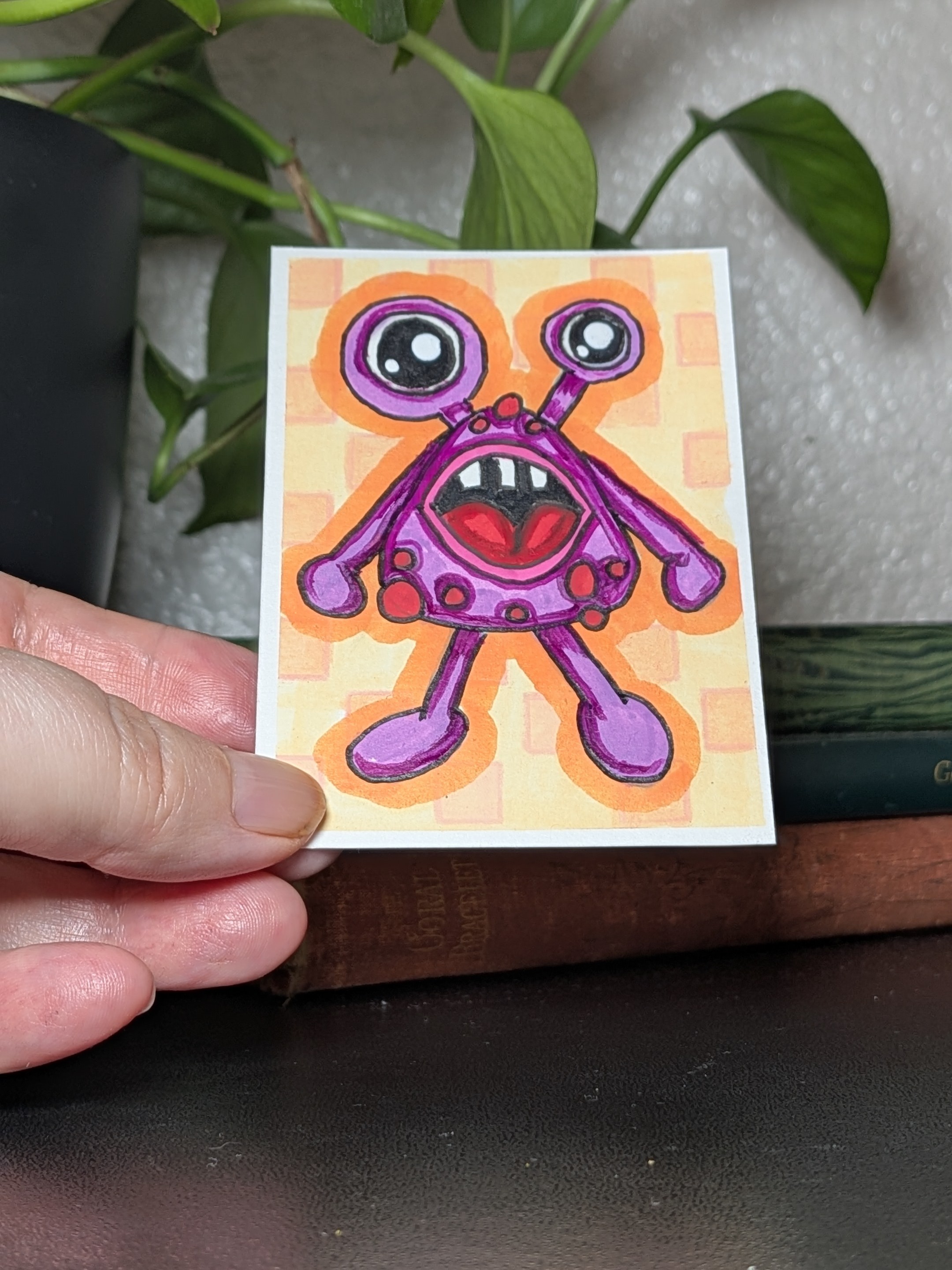 Ork - Little Monsters series detail image 2 by Lisa Vollrath