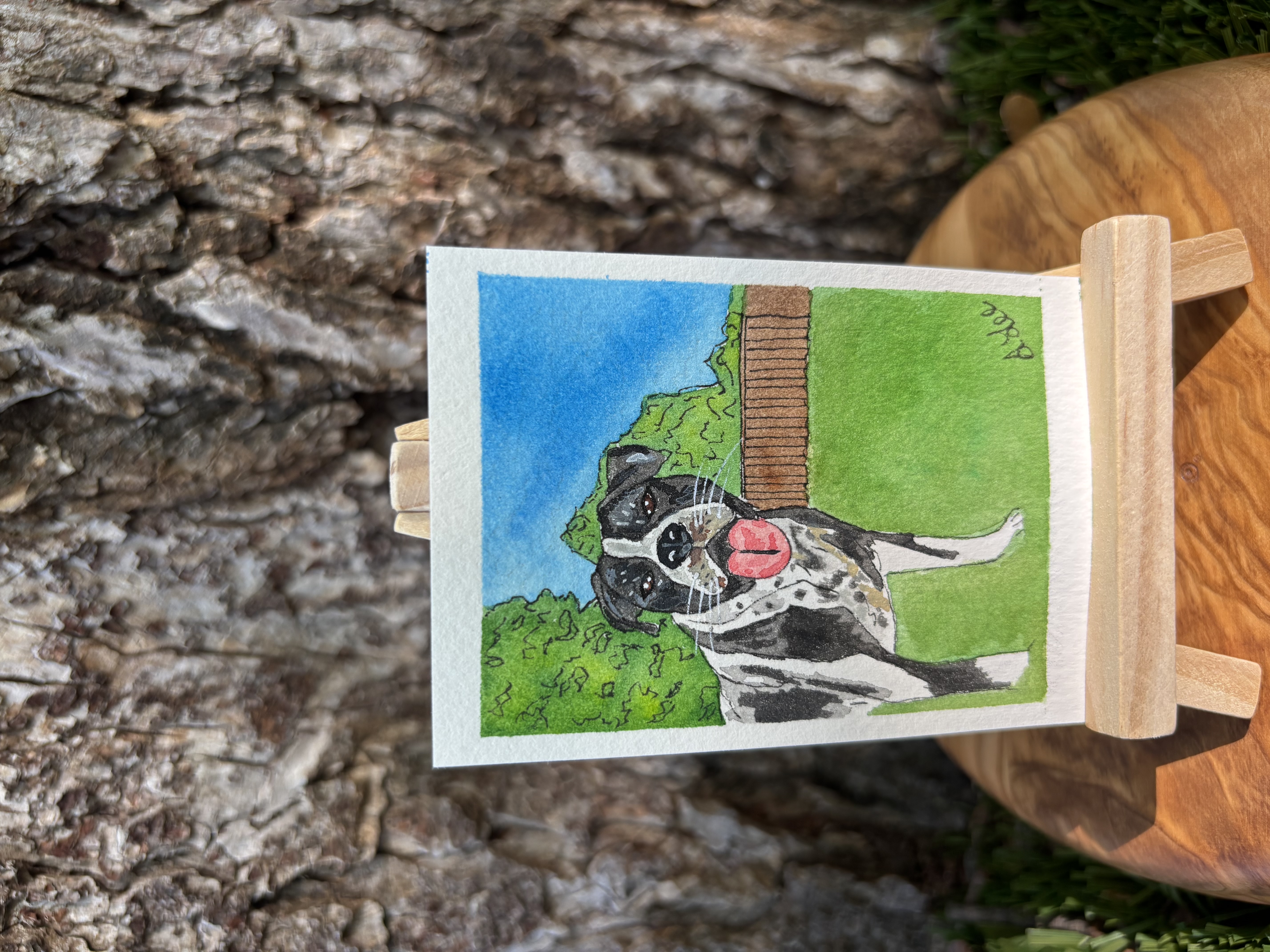 Otto, Animals ACEO by Stacy Lee