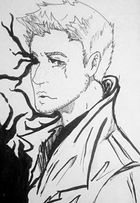 Possessed, Portrait ACEO by Nathaniel Fuster