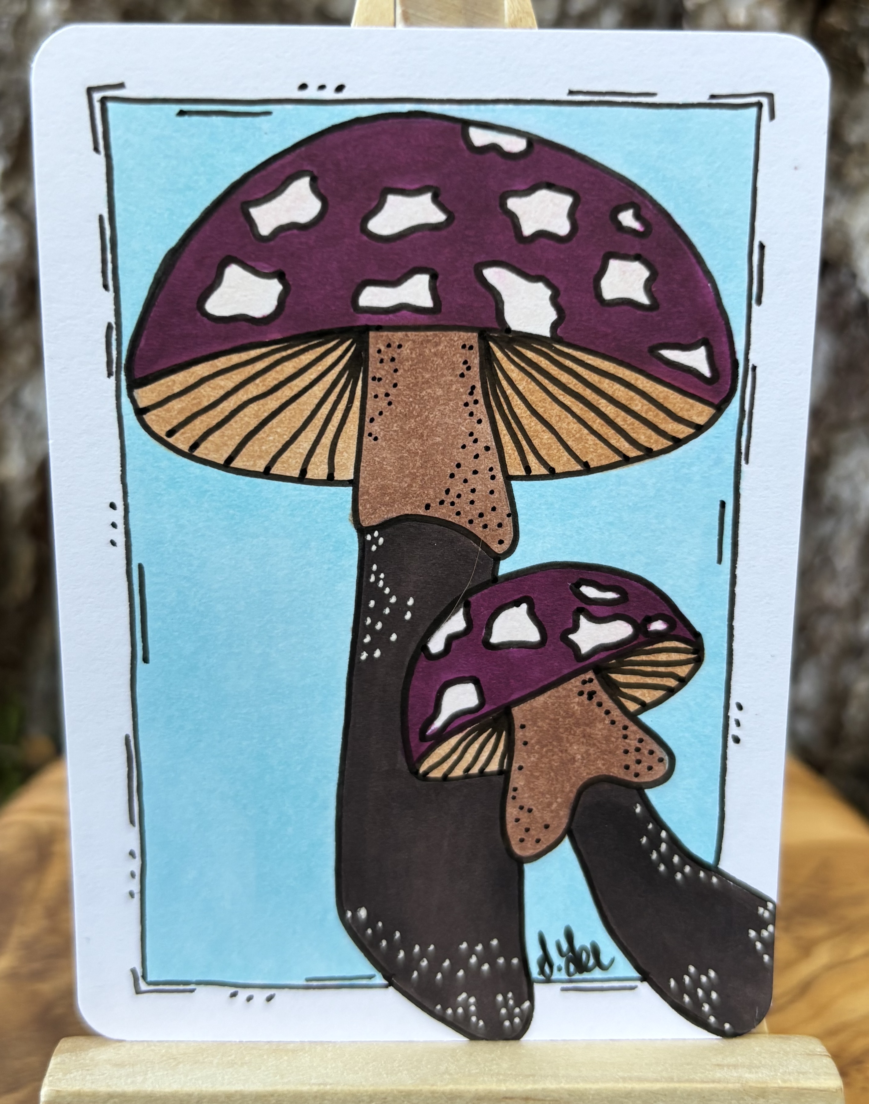 Mione and Mini Mushroom detail image 2 by Stacy Lee