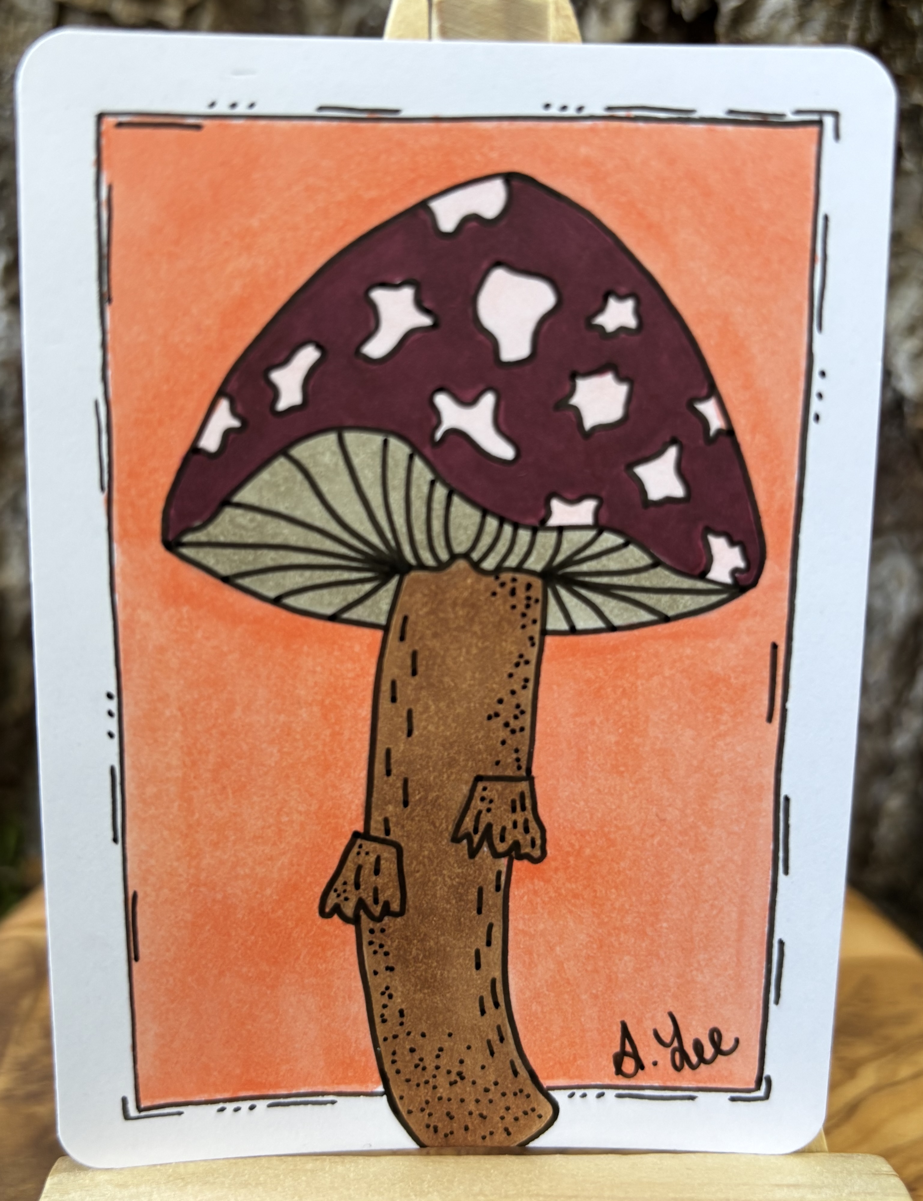 Theo the Toadstool detail image 2 by Stacy Lee