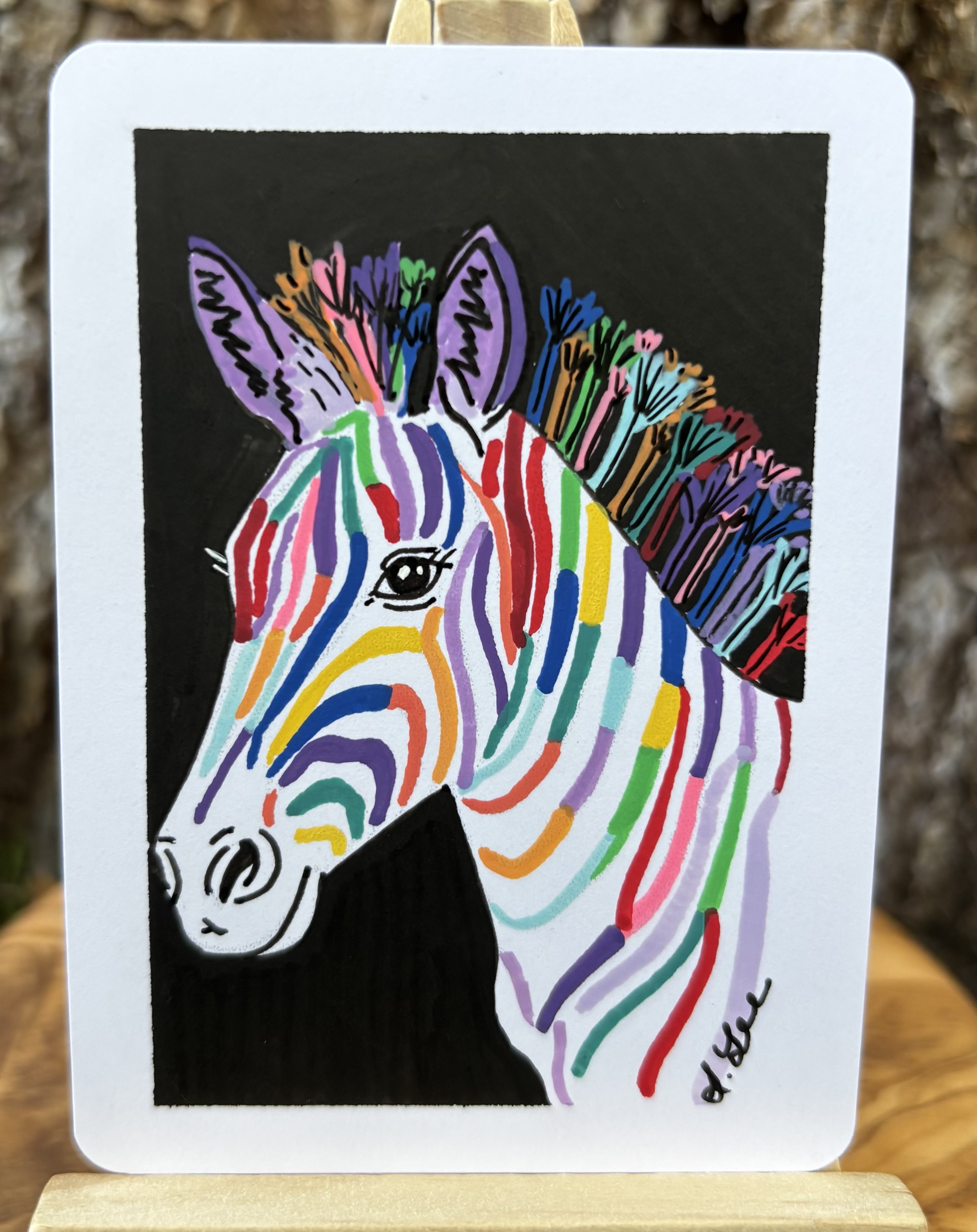 Ziggy the Zebra detail image 2 by Stacy Lee