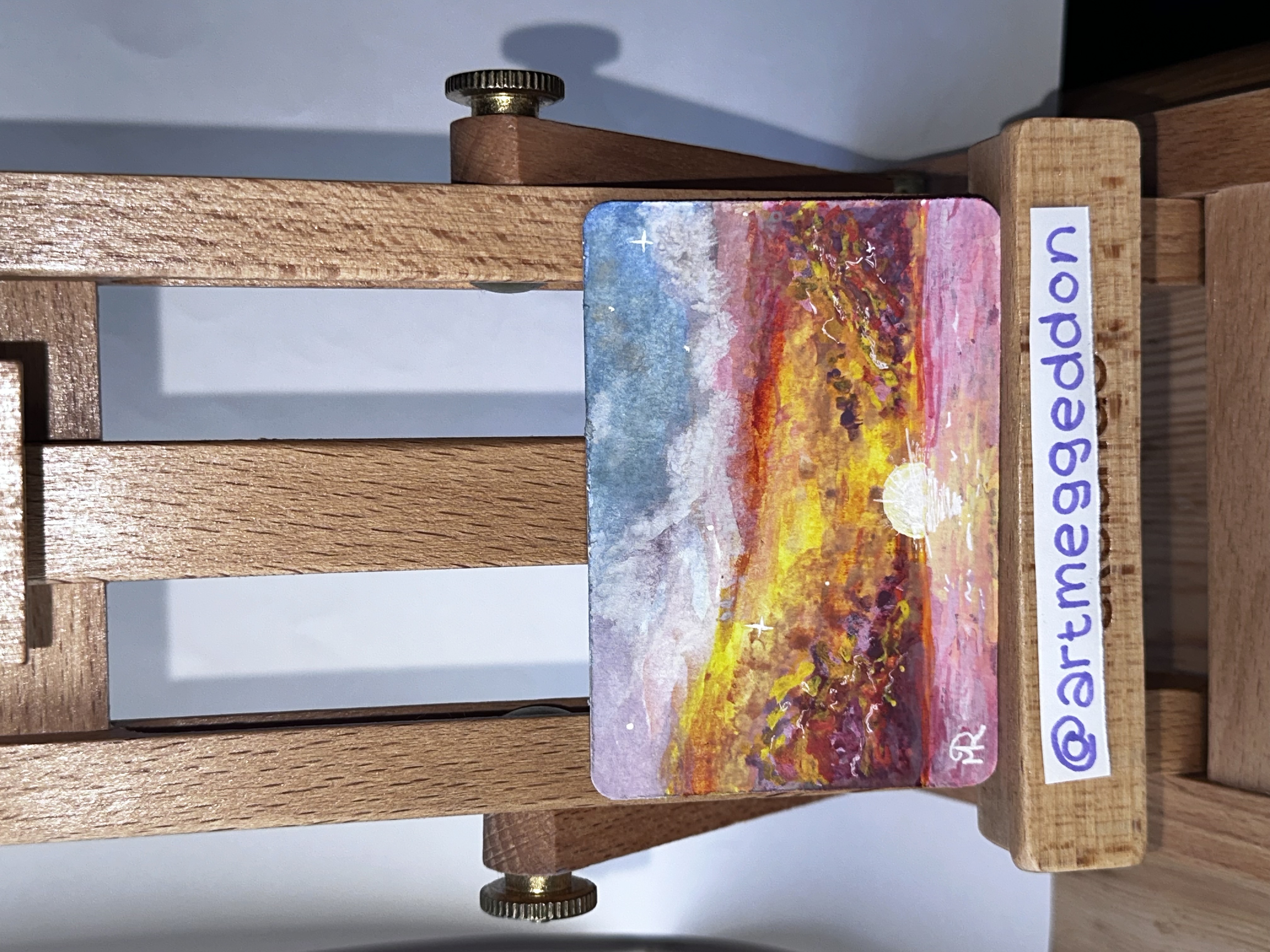 Cloudy Sunset, Nature ACEO by Meg Ryan