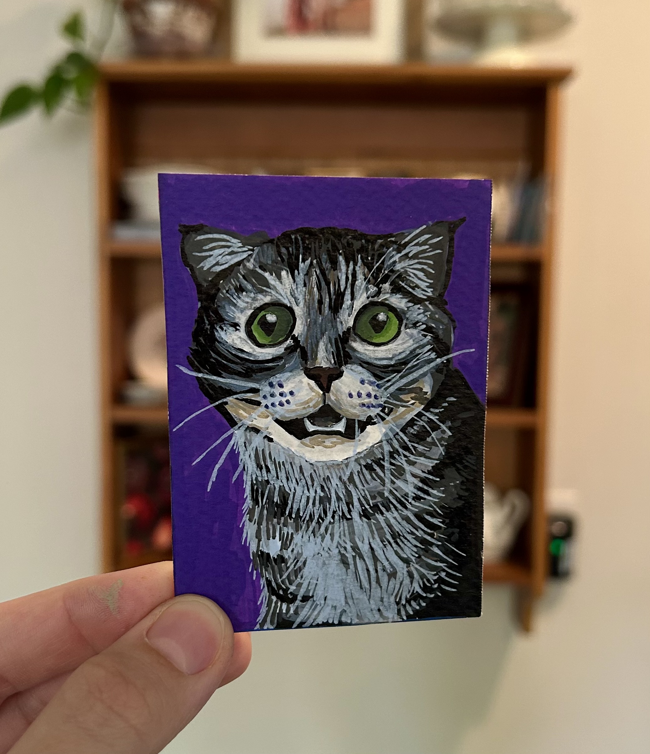 The Purple Princess, Animals ACEO by Kaci Easton