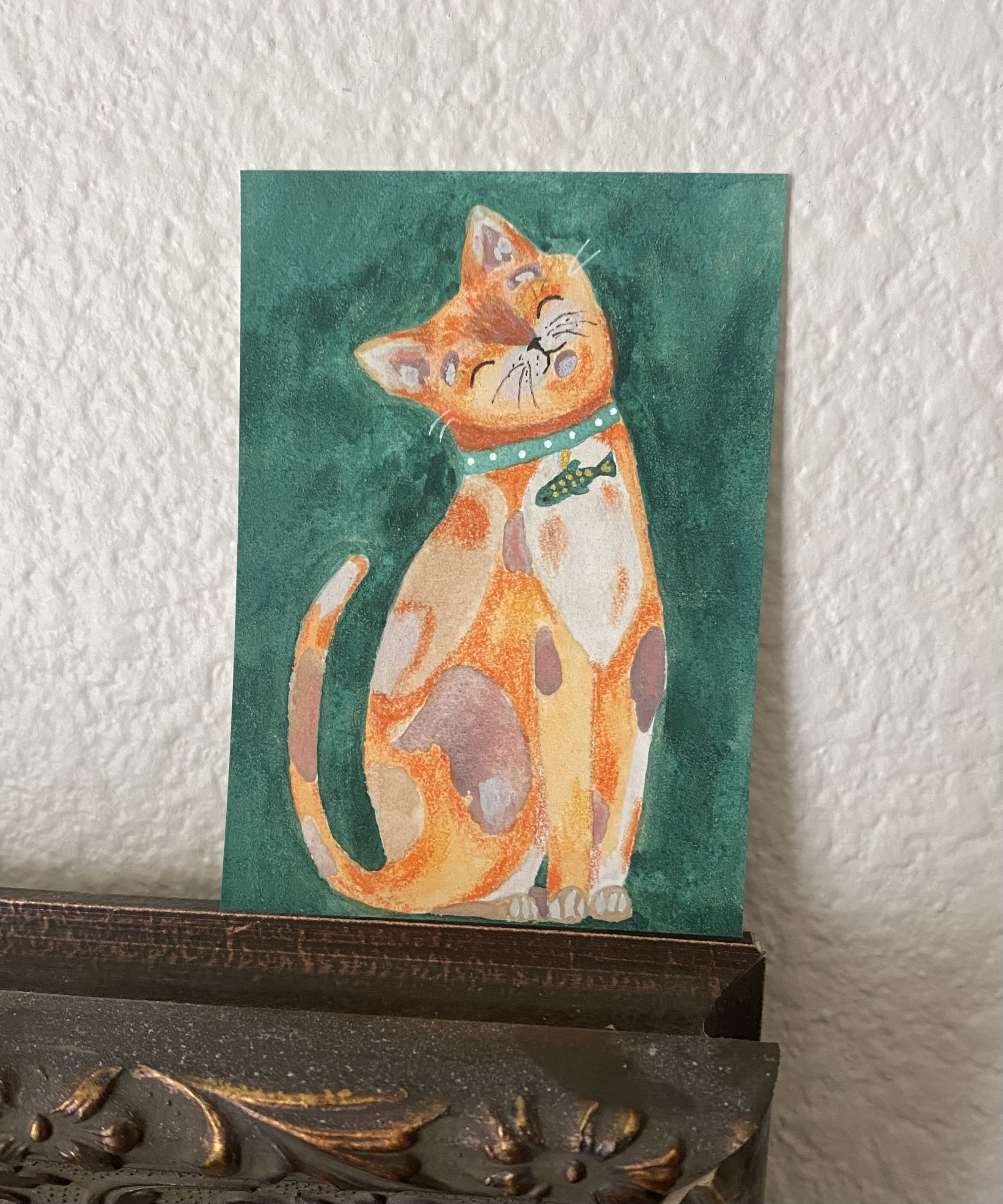 Calico Cat, Animals ACEO by Joni M Russell