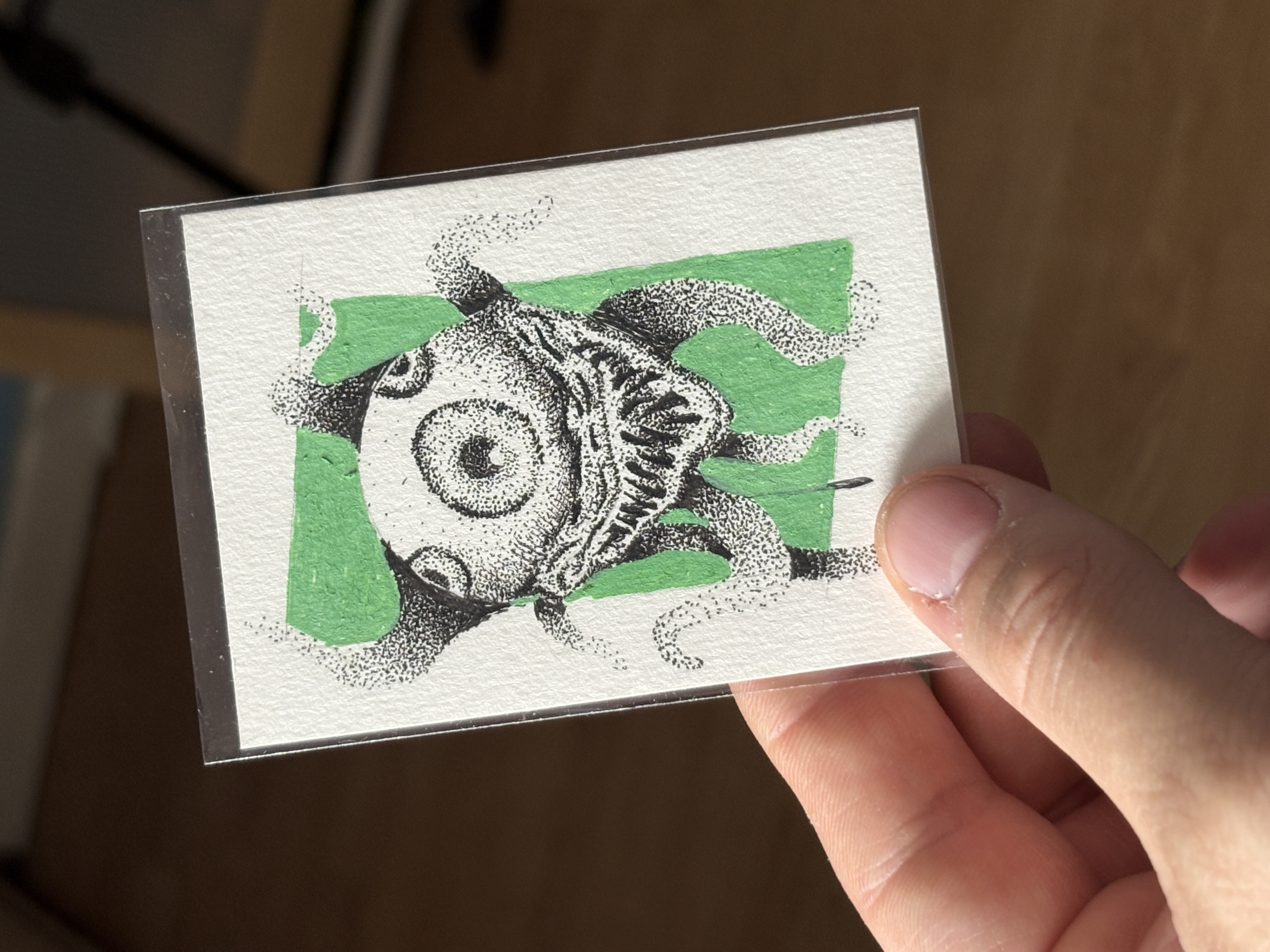 Gaping Maw, Dark Art ACEO by James Hall