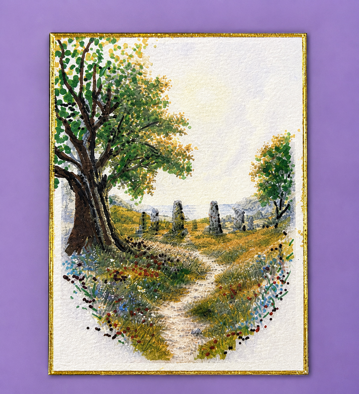 ACEO Print Set 2 – Wheel of the Year | Imbolc, Ostara, Beltane & Litha process image 4 by Wanda Fitzgerald