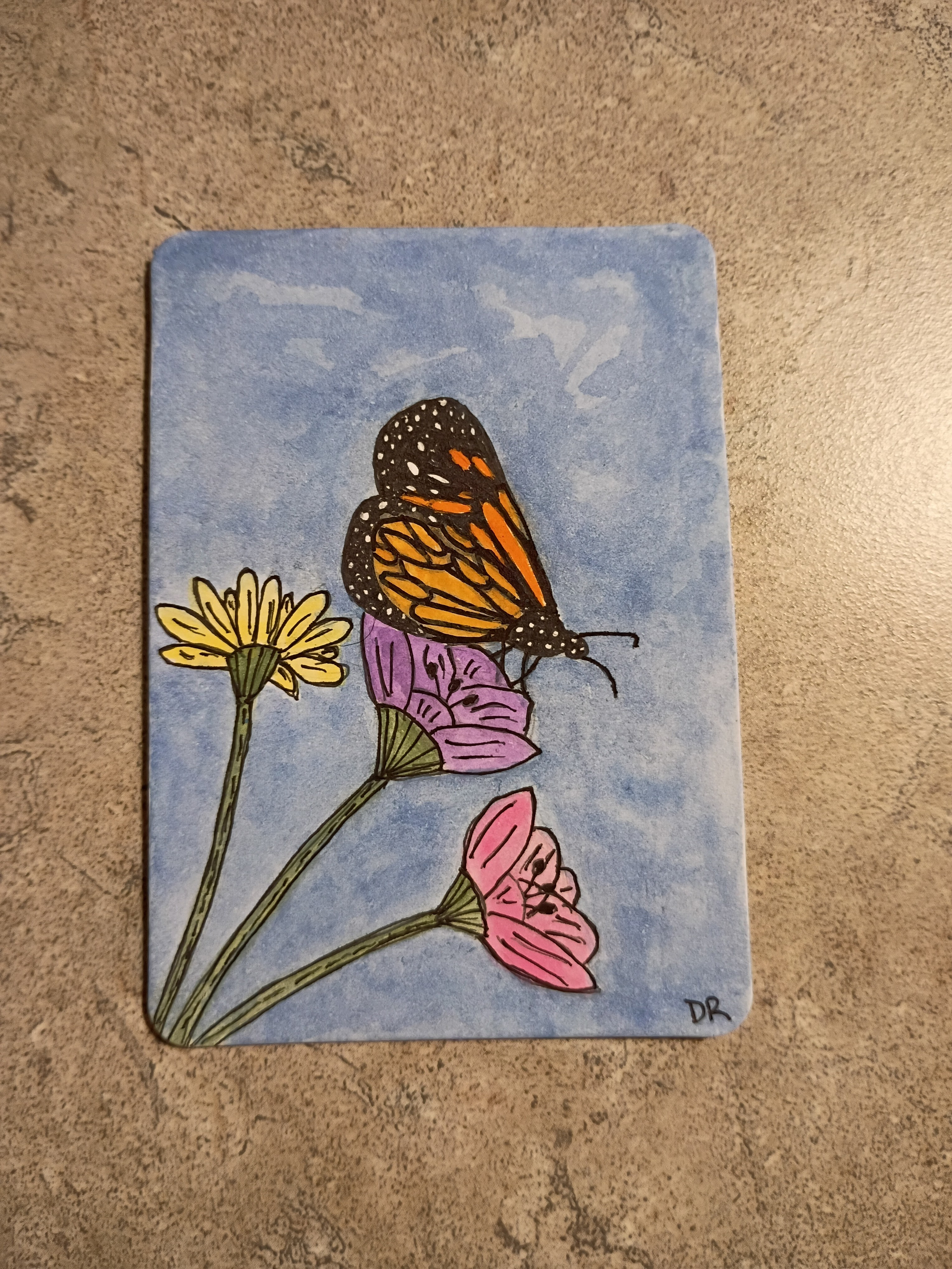 Metamorphosis, Botanical ACEO by Danielle Redmond