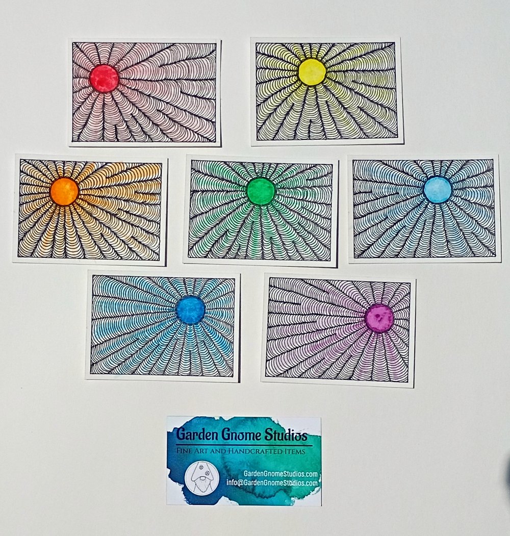 Rainbow Sun : Blue detail image 4 by Garden Gnome Studios
