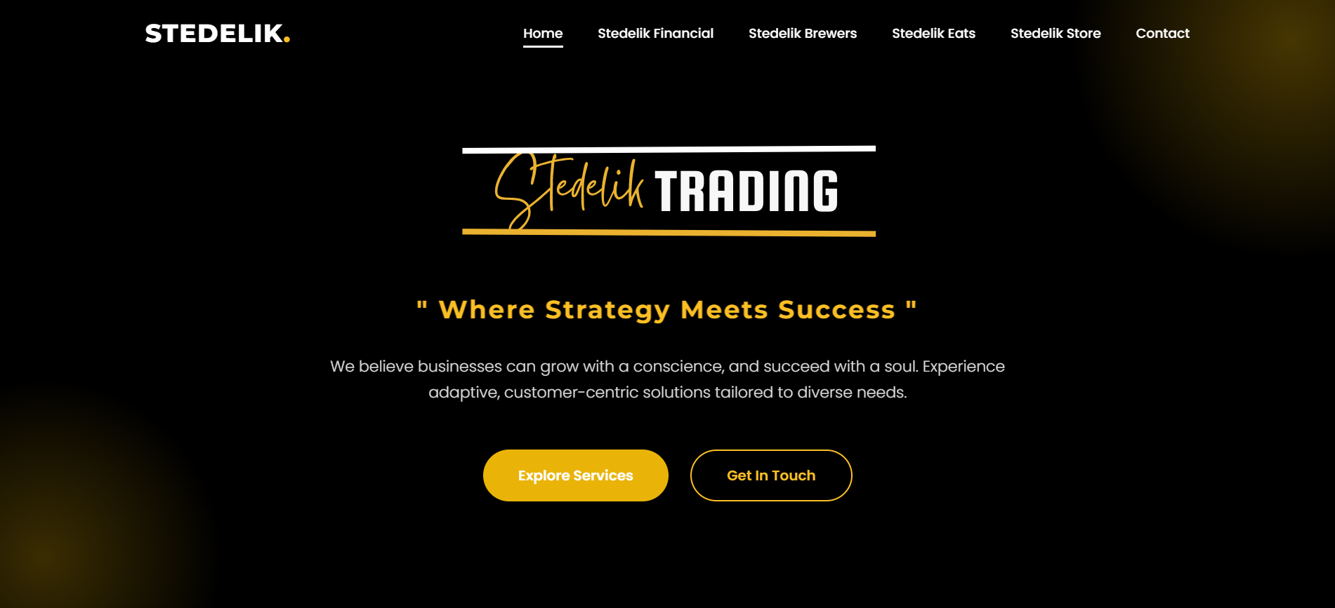 Stedelik Trading – Multi-Service Platform