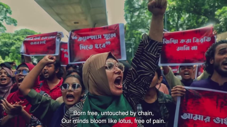 বাংলাদেশের সাহসী মেয়েদের প্রতি কৃতজ্ঞতা জানাতে ভিডিও ‘জুলাই- সাহসিকা’