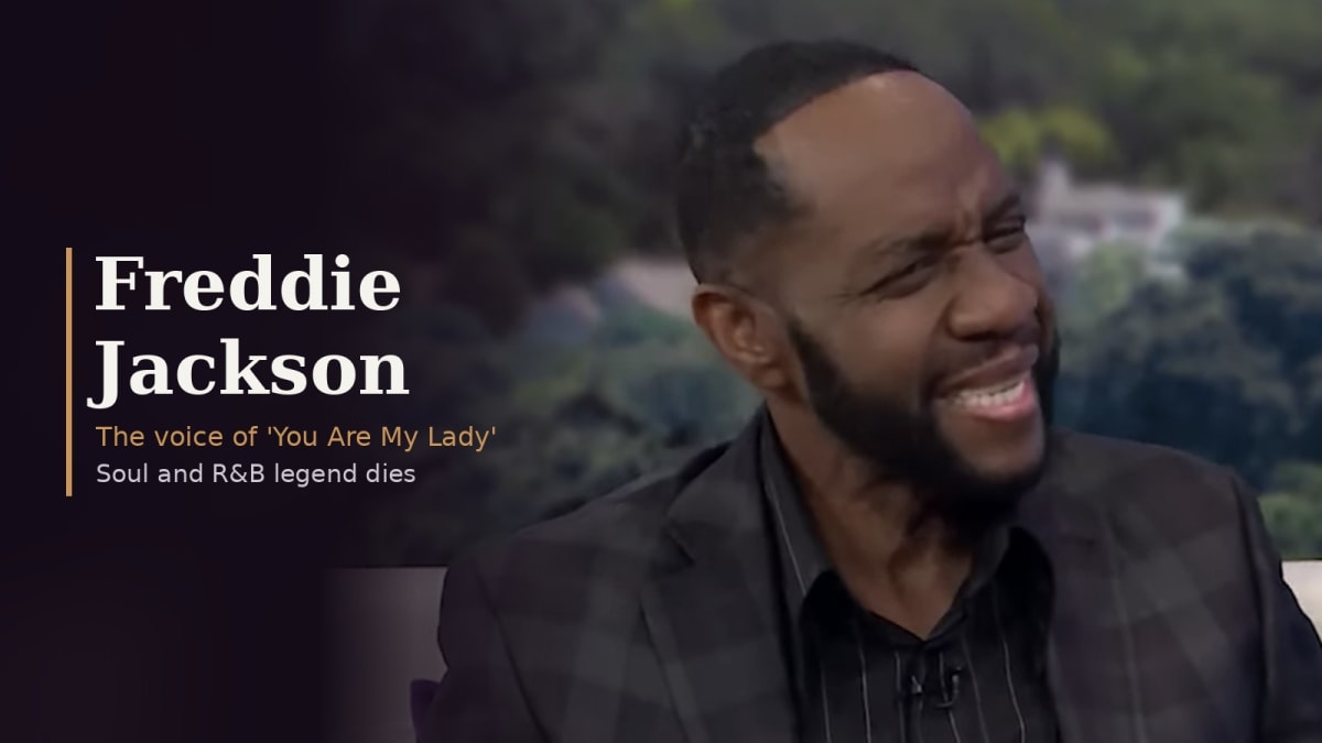 Freddie Jackson, R&B singer of 'You Are My Lady', smiling during a 2019 Sister Circle TV interview