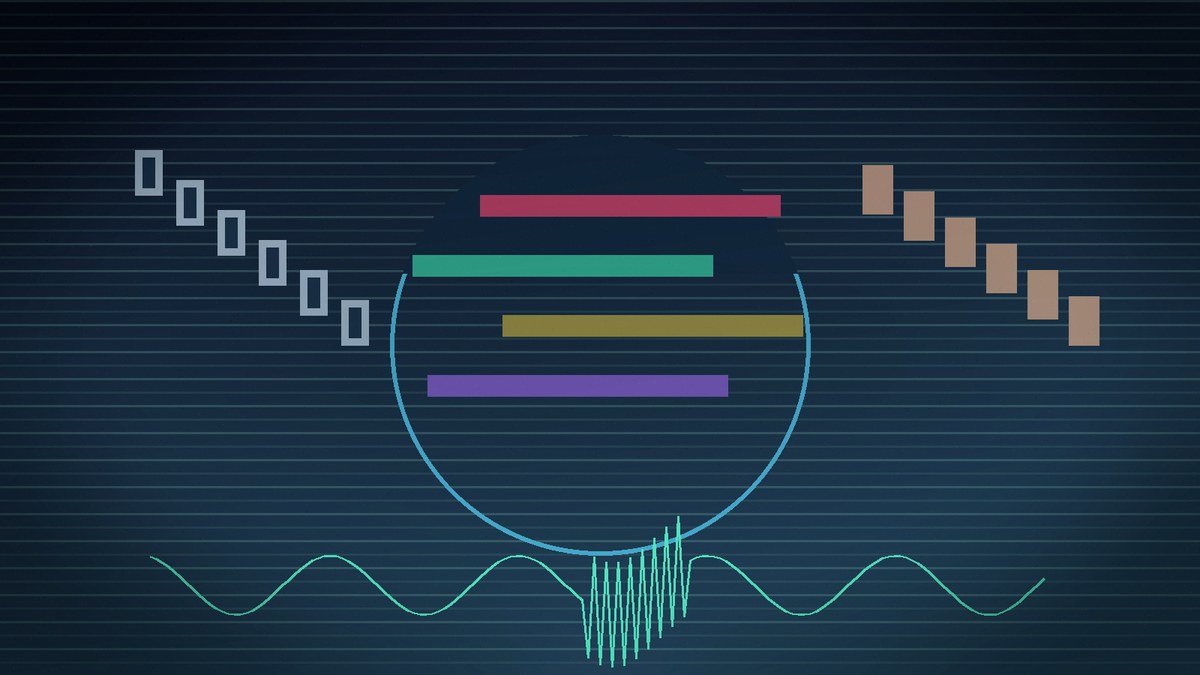 Editorial cover: cyan glitch bars over a geometric mask oval and fractured waveform for Tilly Norwood AI actress interview hiccup.