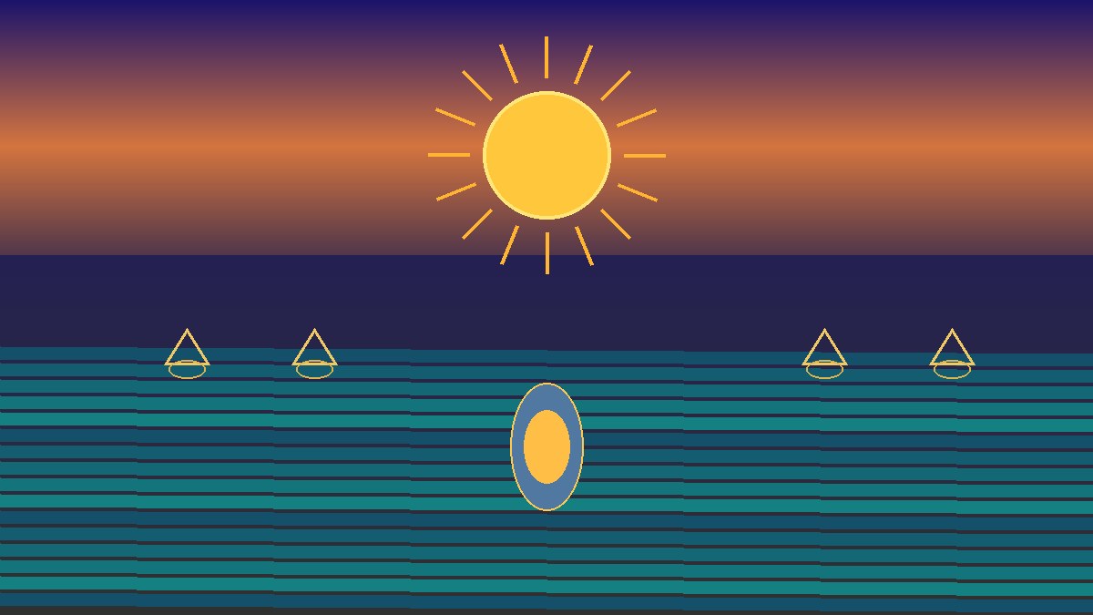 Editorial cover: geometric setting sun over stylised river bands and basket triangles for Chhath Puja 2026 guide.