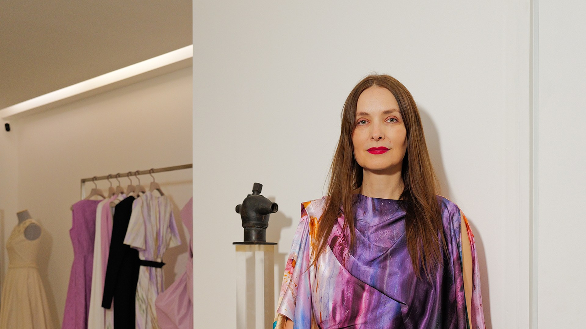 Roksanda Ilinčić in the SS27 LFW daywear press portrait, Harper’s Bazaar