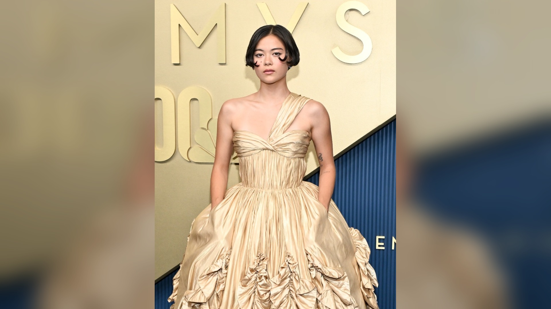 Lukita Maxwell at the 2026 Emmys in a flippy baby bob