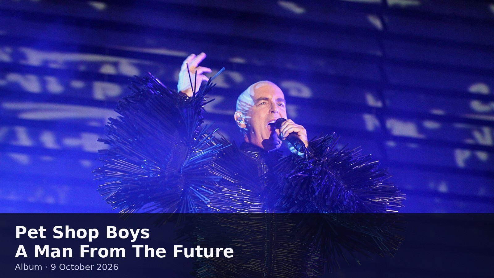 Photoreal magazine cover using a real photograph of Pet Shop Boys for A Man From The Future album guide — Parlophone/x2 release 9 October 2026.