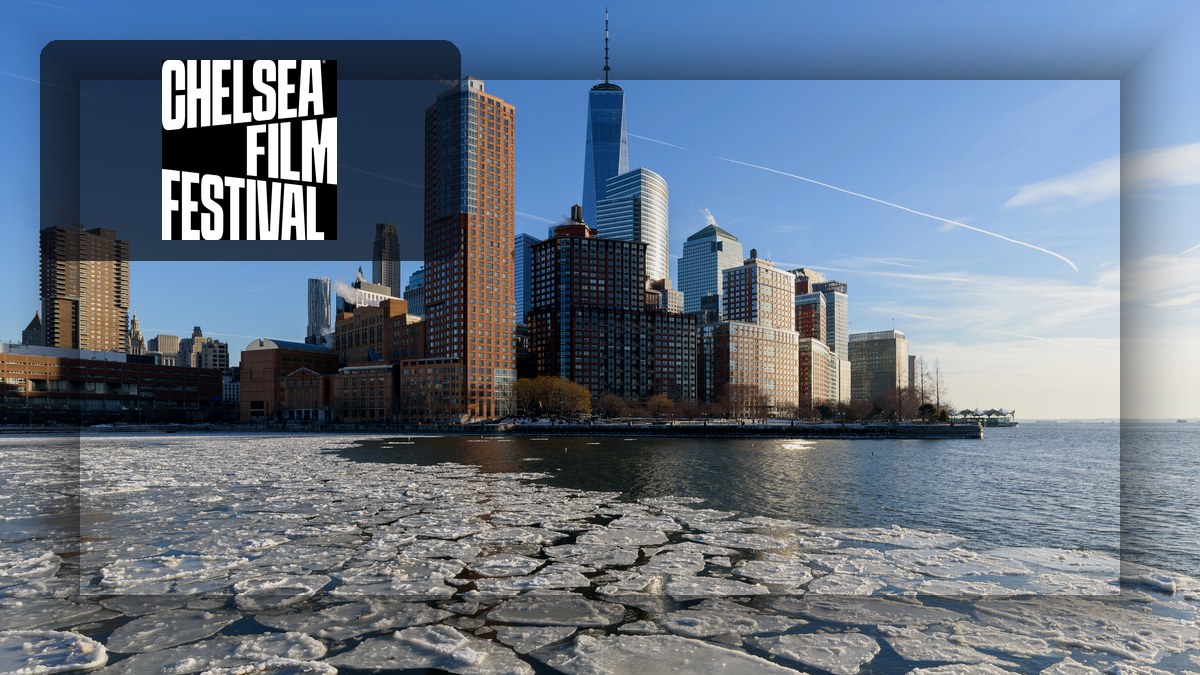 Photoreal Battery Park City NYC with official Chelsea Film Festival logo for CFF 2026 guide.
