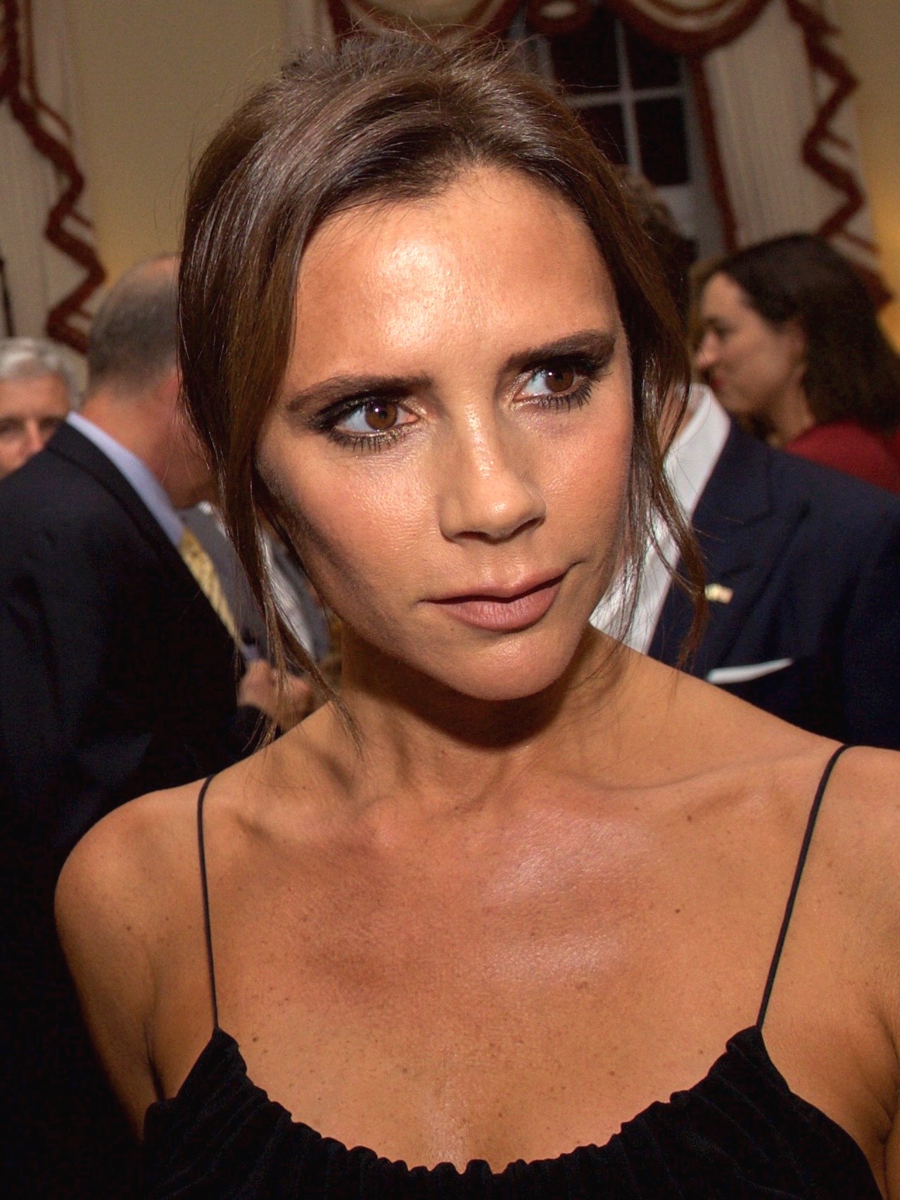 Victoria Beckham at Winfield House, London, during a London Fashion Week reception in 2015