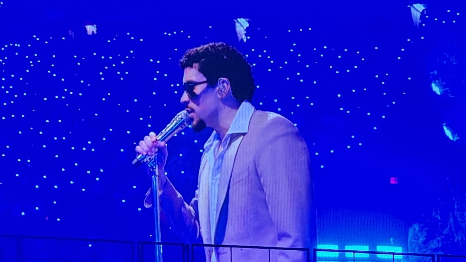 Bad Bunny performing Baile Inolvidable at his No me quiero ir de aqui residency in Puerto Rico, Sept. 5, 2025