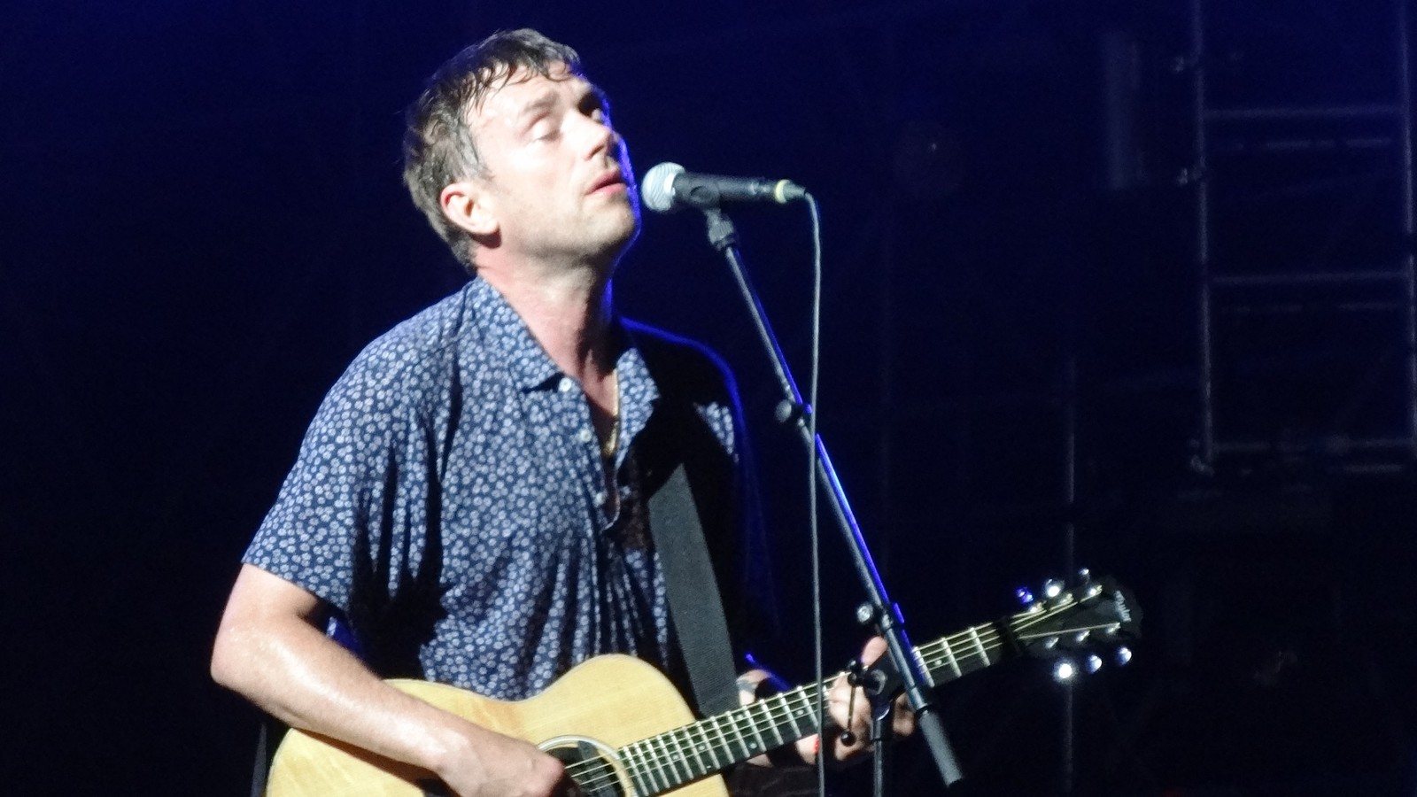 Damon Albarn performing live in Rome, July 29, 2013