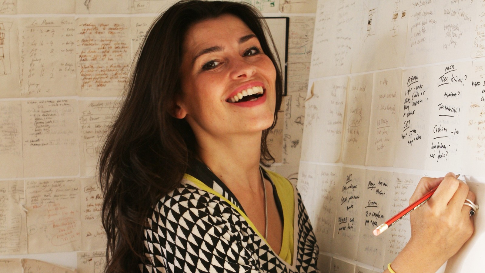 Designer Es Devlin in her studio, 2016