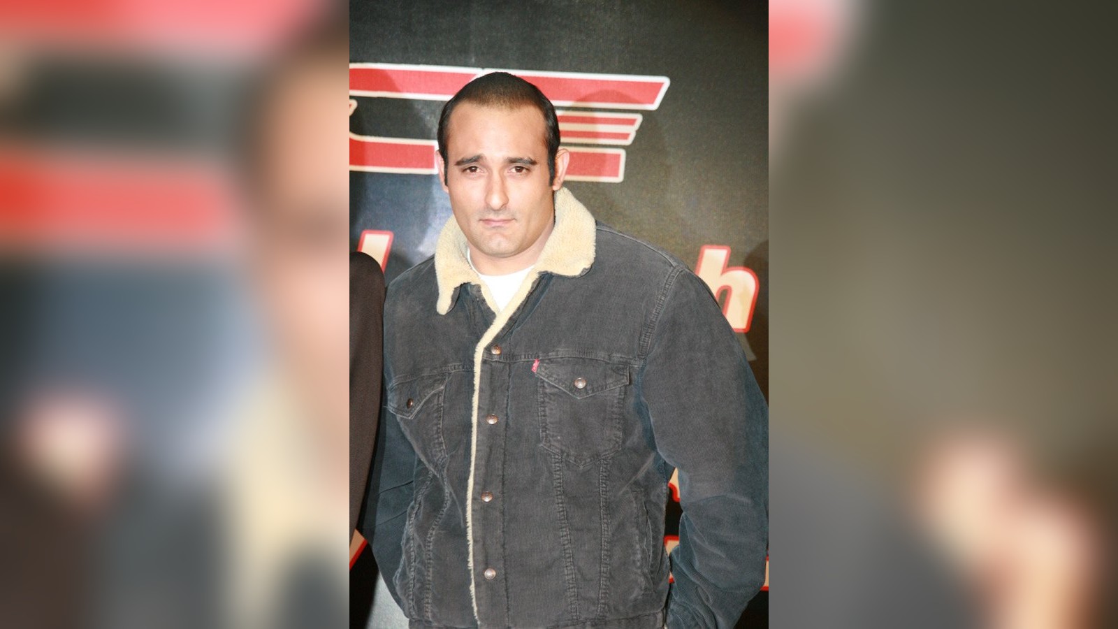 Actor Akshaye Khanna in a dark jacket