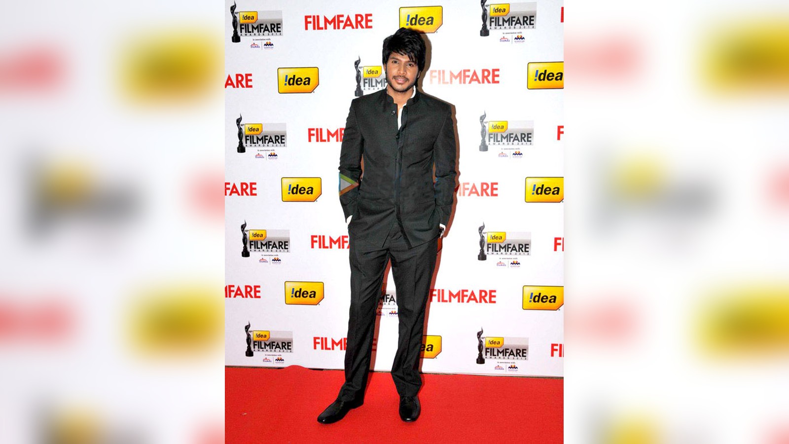 Actor Sundeep Kishan on a red carpet at the Filmfare Awards