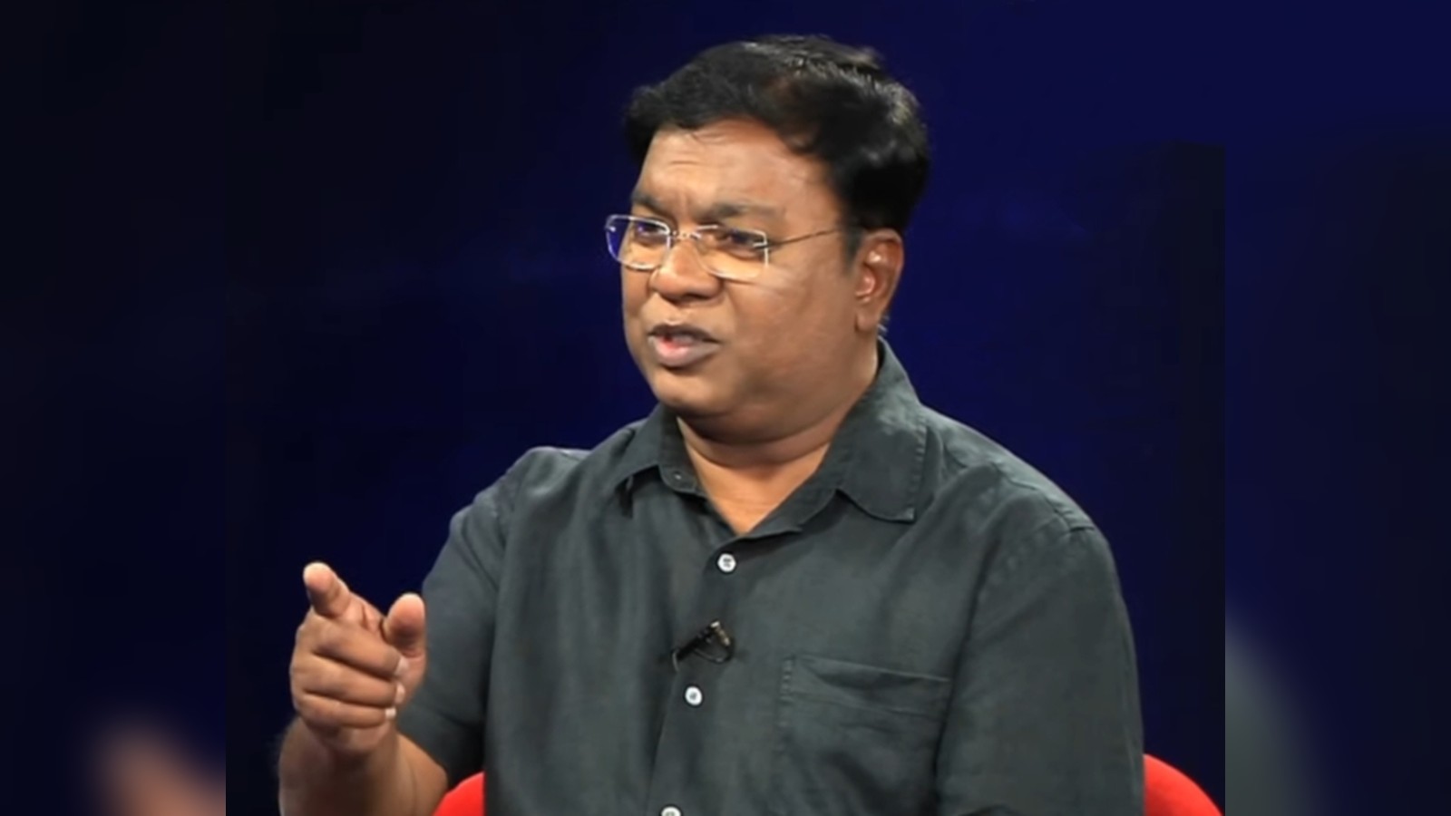 Actor Kishor Kadam in a portrait