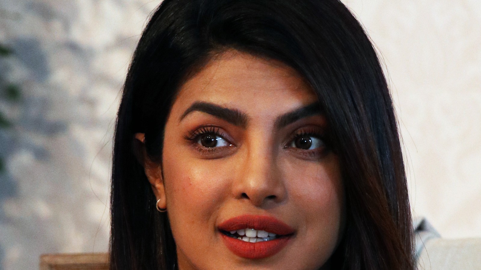 Portrait of Priyanka Chopra at the Global Education and Skills Forum in 2018