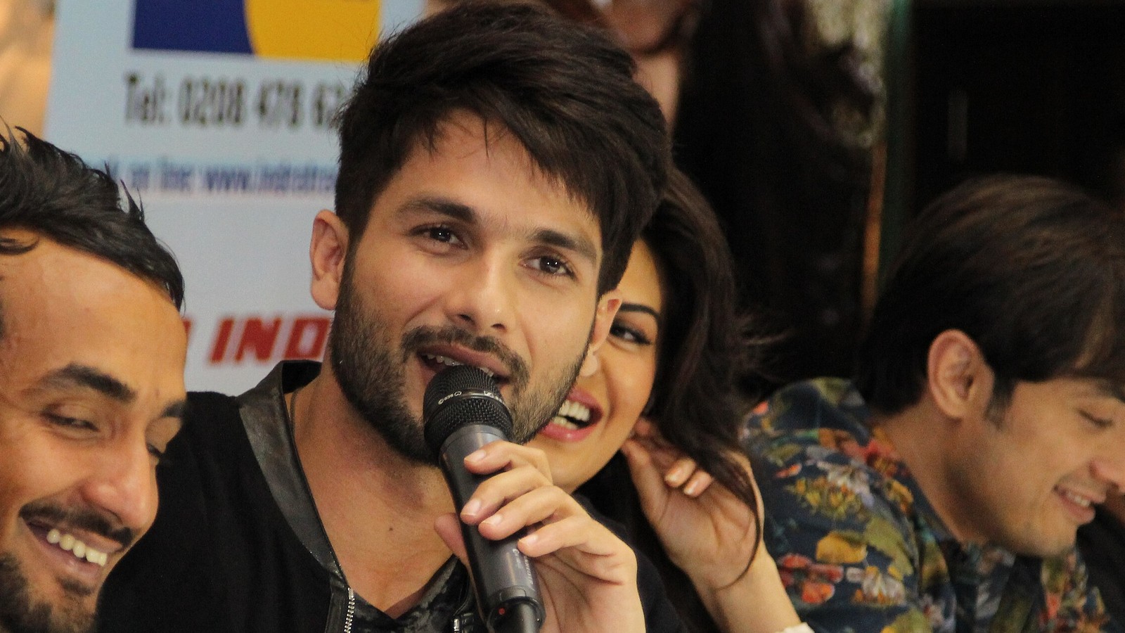 Shahid Kapoor with Naz Choudhury at an event