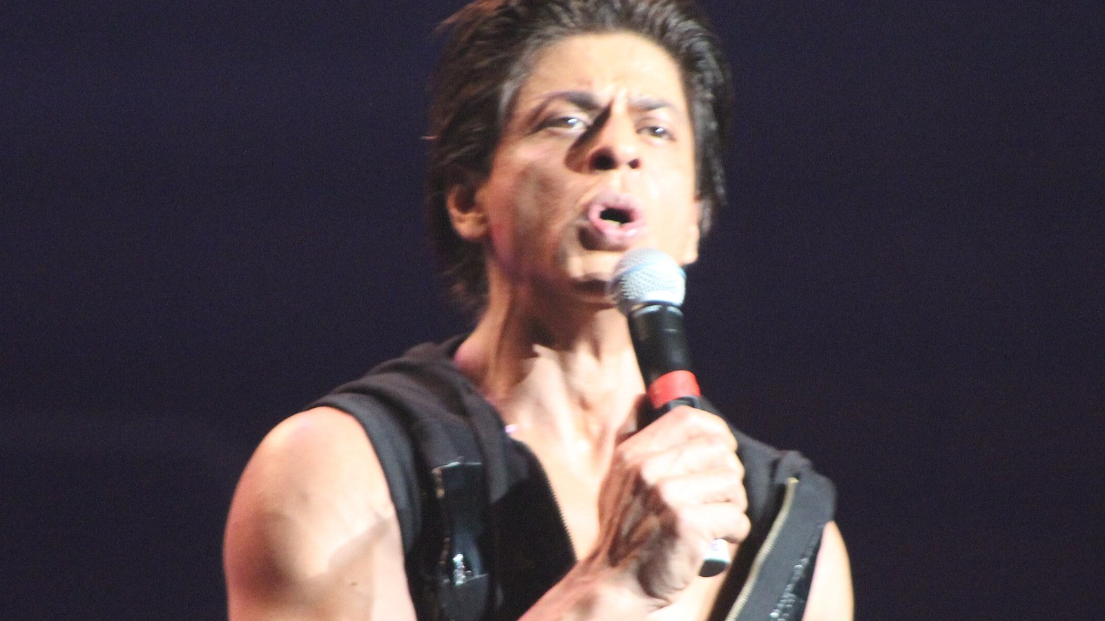 Shah Rukh Khan at the SLAM The Tour event in New Jersey in 2014