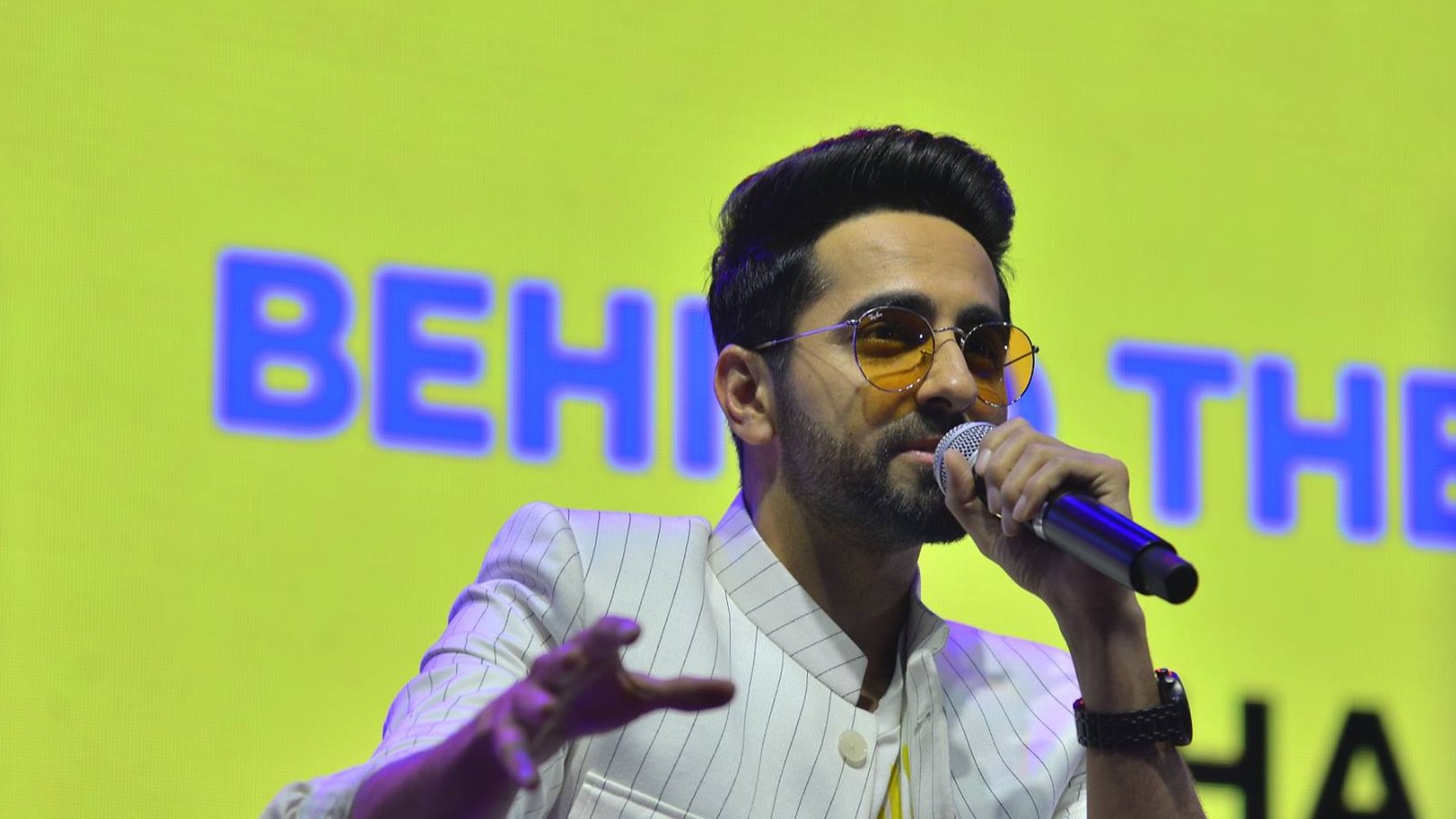 Ayushmann Khurrana smiling at an event