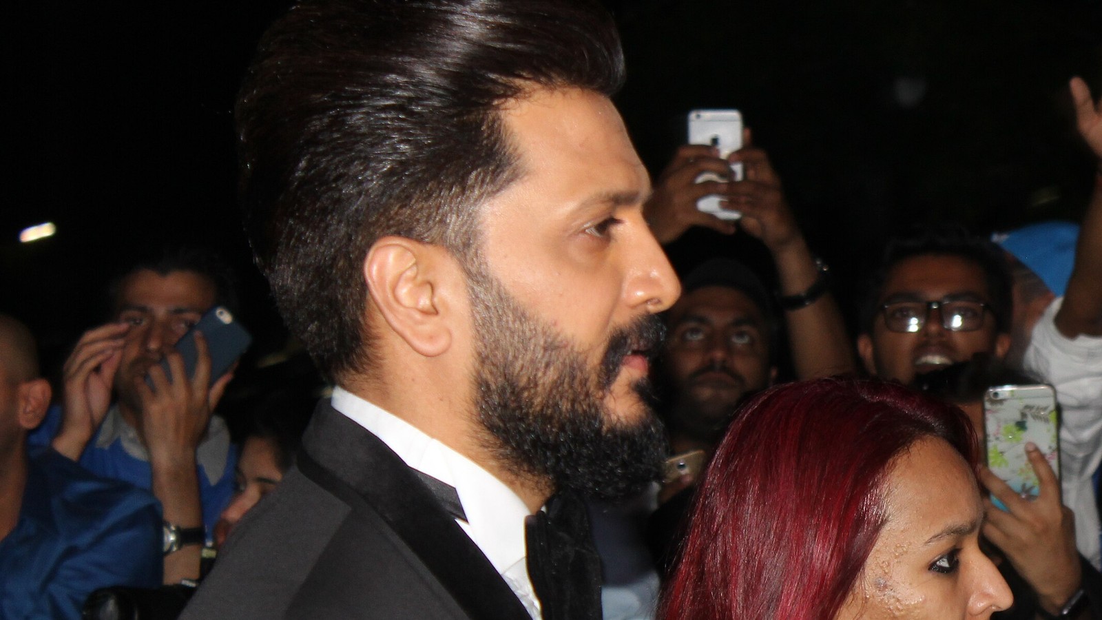Riteish Deshmukh on the IIFA 2017 green carpet in New Jersey