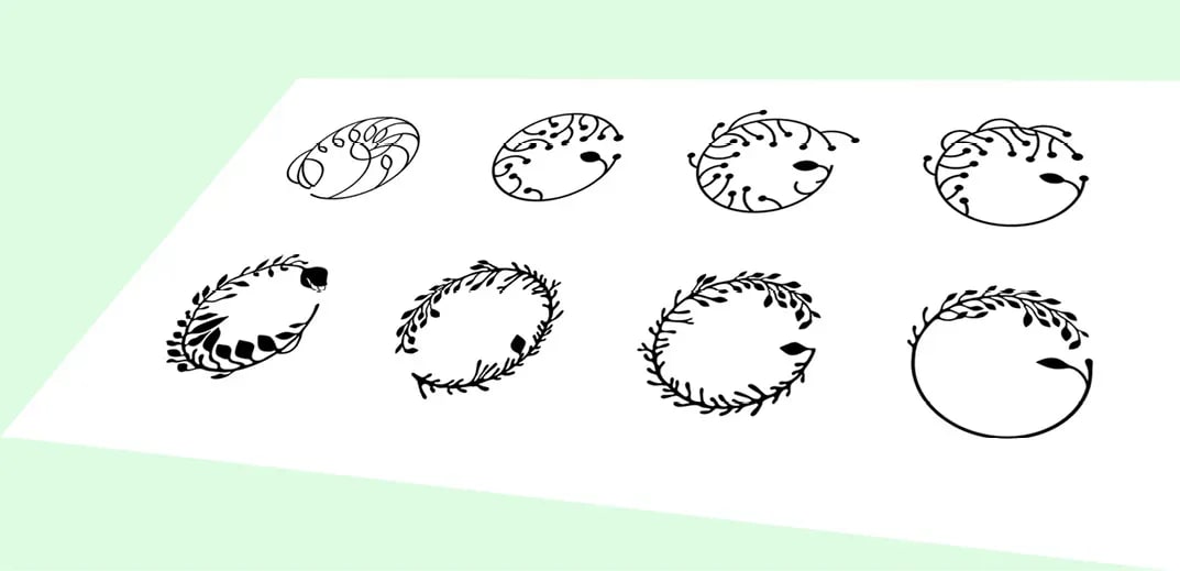Szkice do logo Ganna Glass - Marta Sieczkowska. Sketches for Ganna Glass logo by Marta Sieczkowska.