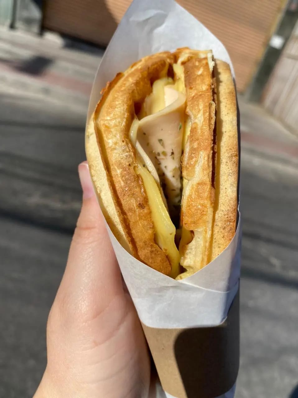 Waffle sandwich